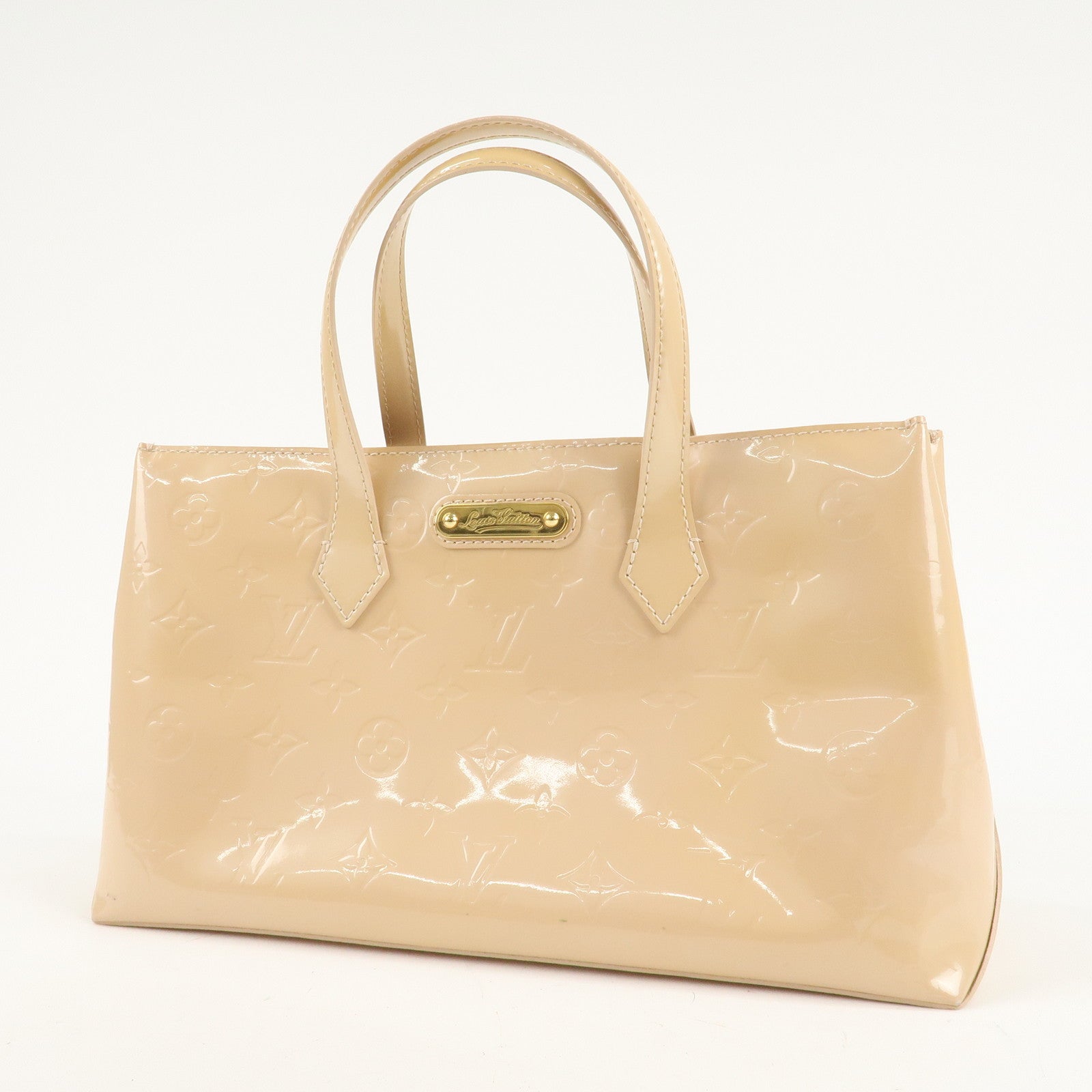 Louis Vuitton Monogram Vernis Wilshire PM Hand Bag M91642 Used