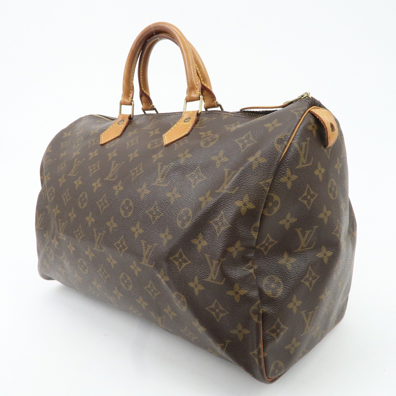 Louis Vuitton Monogram Speedy 40 Hand Bag Boston Bag M41522 Used