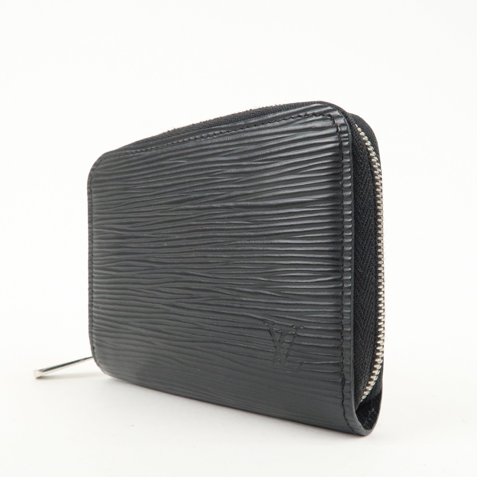 Louis Vuitton Epi Leather Zippy Coin Case Wallet Noir M60152 Used
