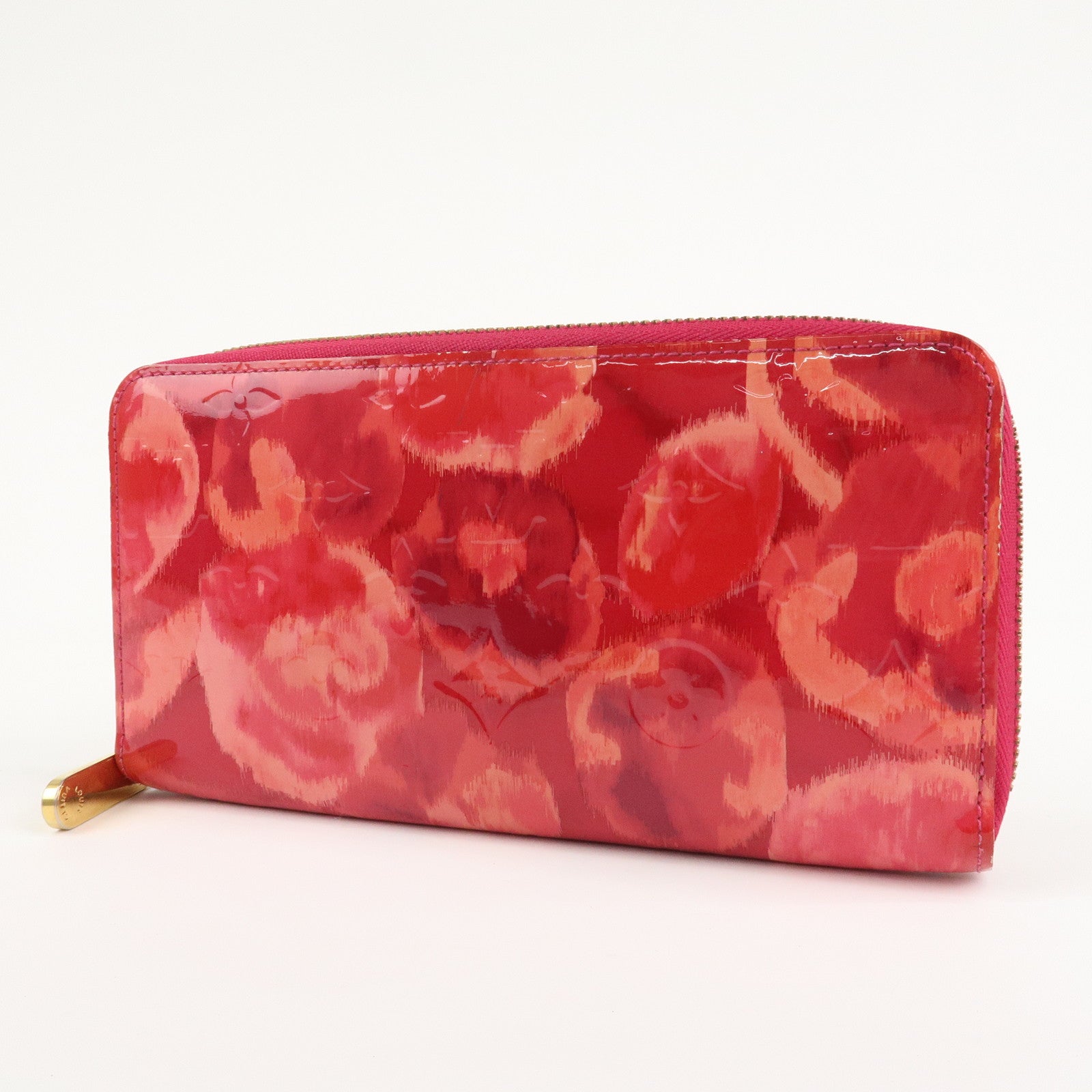 Louis Vuitton Monogram Vernis Ikat Flower Zippy Wallet M90019 Used