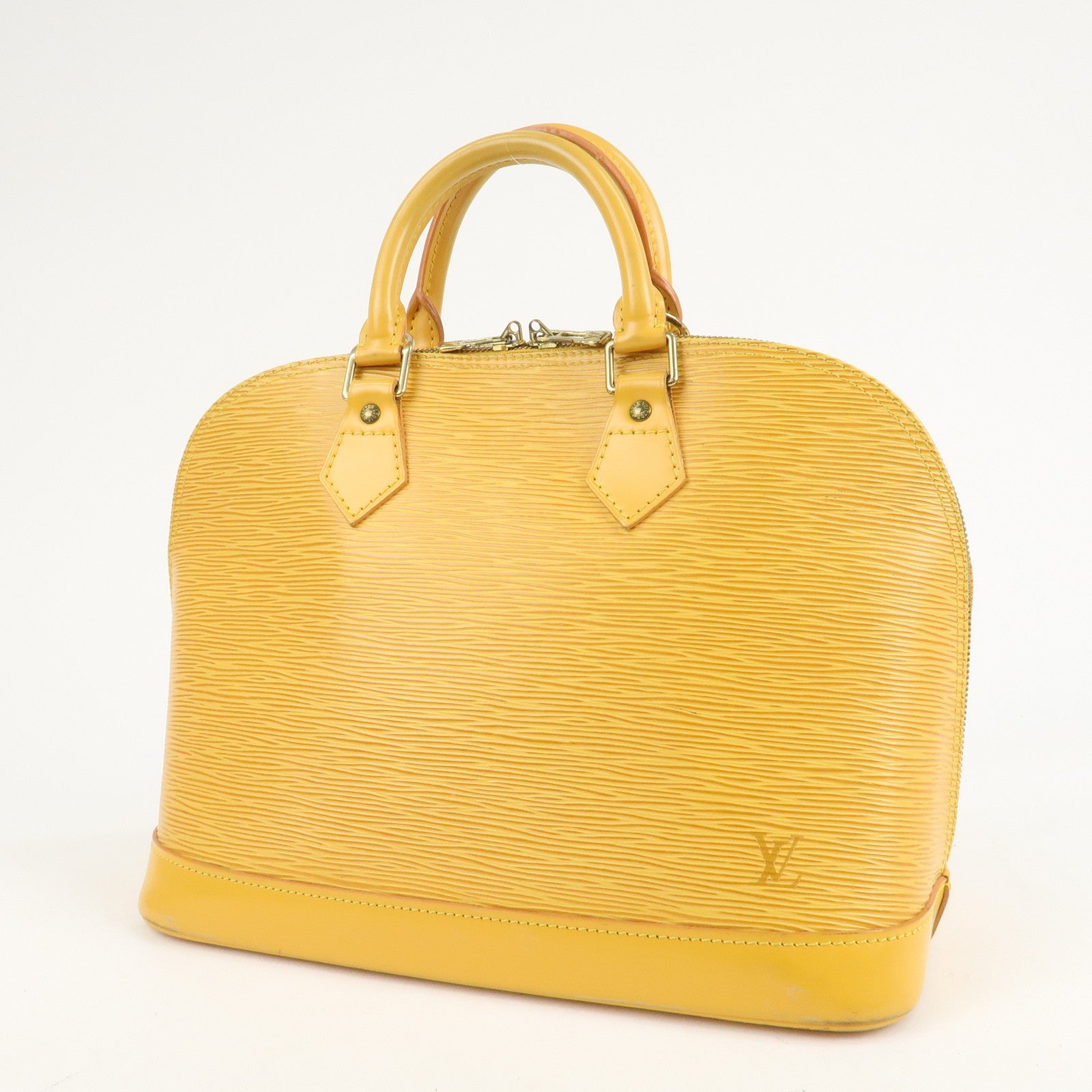 Louis Vuitton Epi Alma PM Hand Bag Tassili Yellow M52149 Used