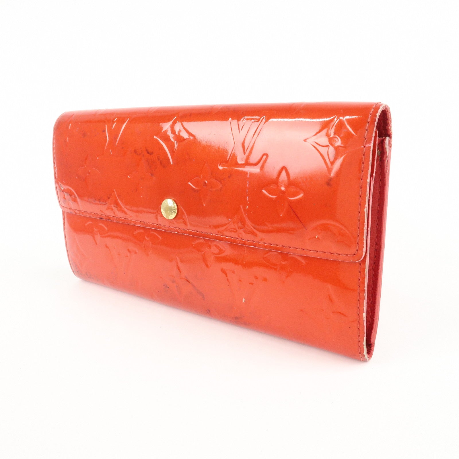 Louis Vuitton Monogram Vernis Set of 2 Wallet M91173 M91016 Used