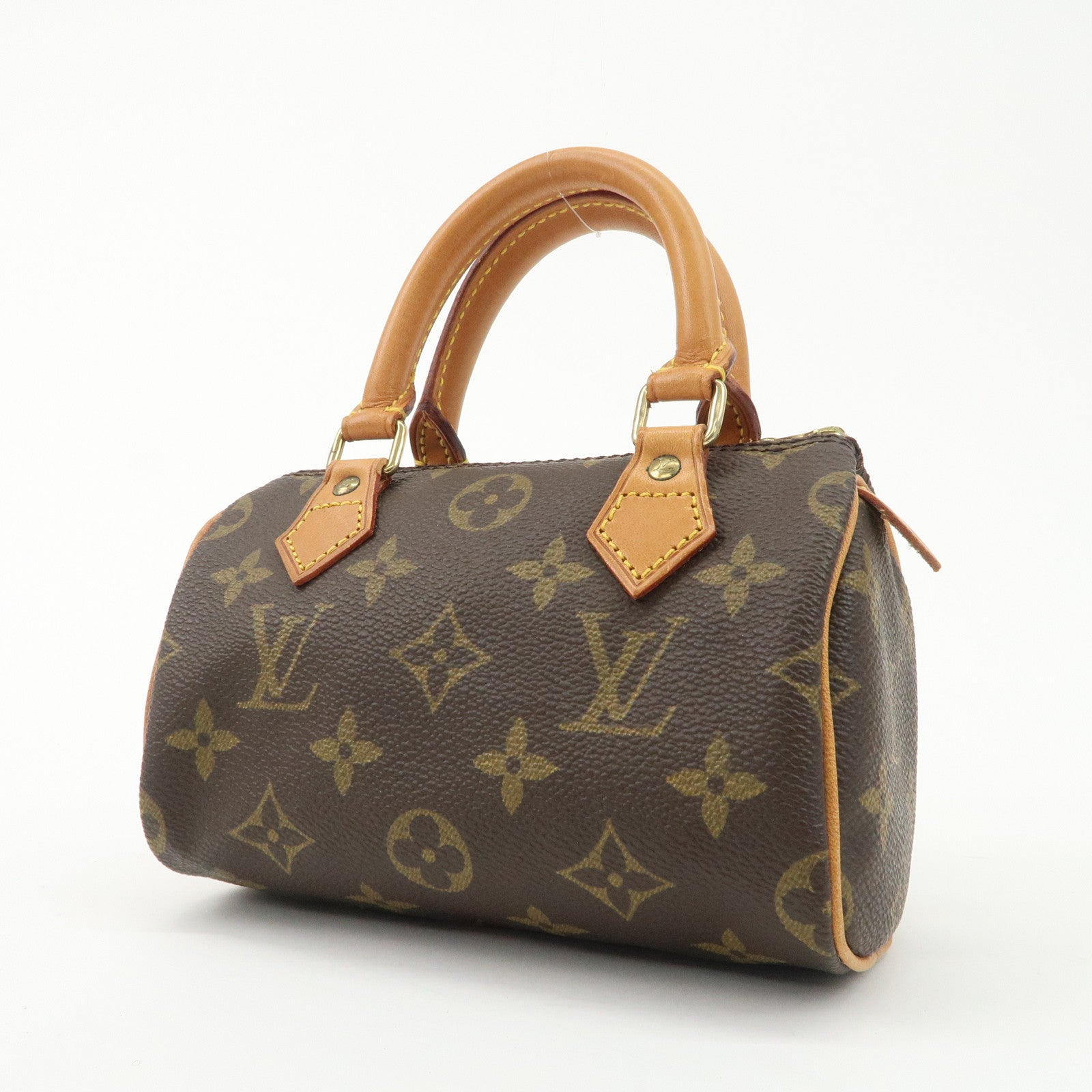 Louis Vuitton Monogram Mini Speedy & Strap Brown M41534 Used