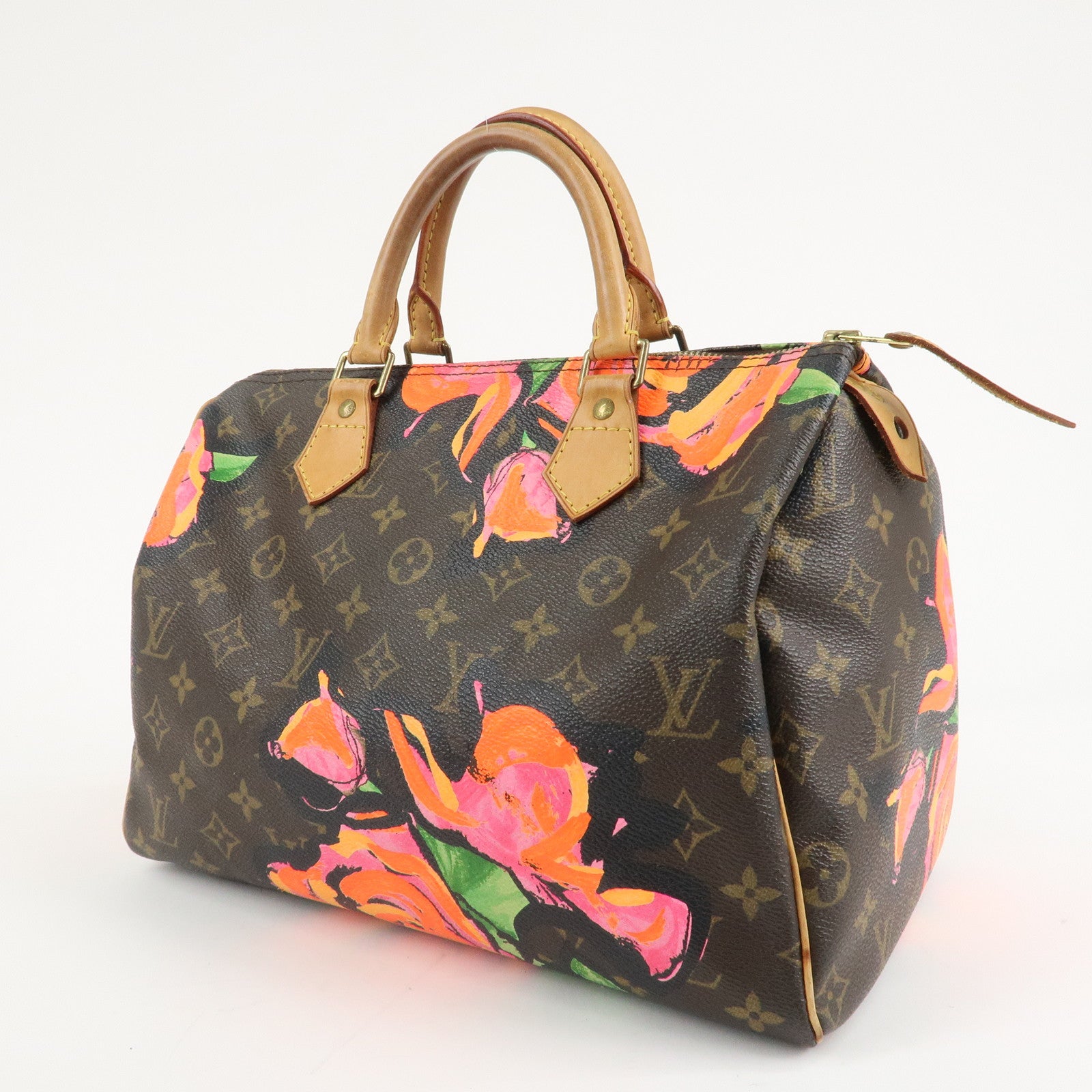 Louis Vuitton Monogram Rose Speedy 30 Hand Bag Boston Bag M48610 Used
