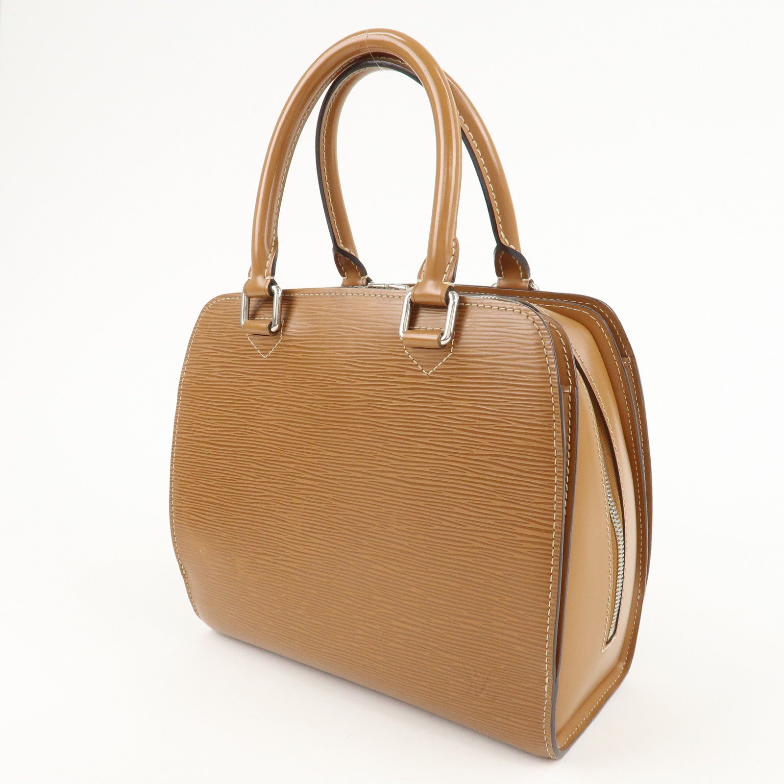 Louis Vuitton Epi Pont Neuf Hand Bag Zipang Gold M5205B Used