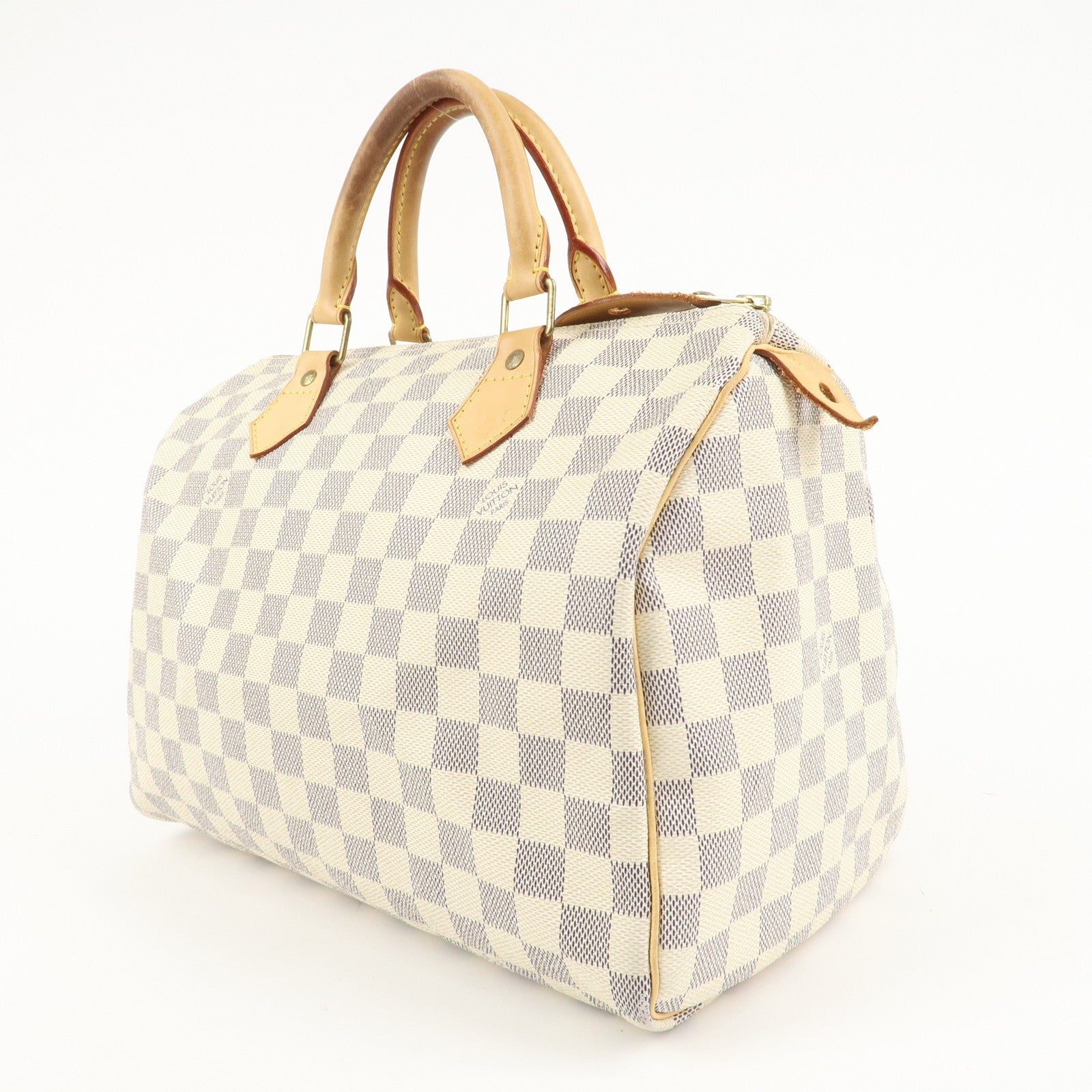 Louis Vuitton Damier Azur Speedy 30 Hand Bag Boston Bag N41533 Used