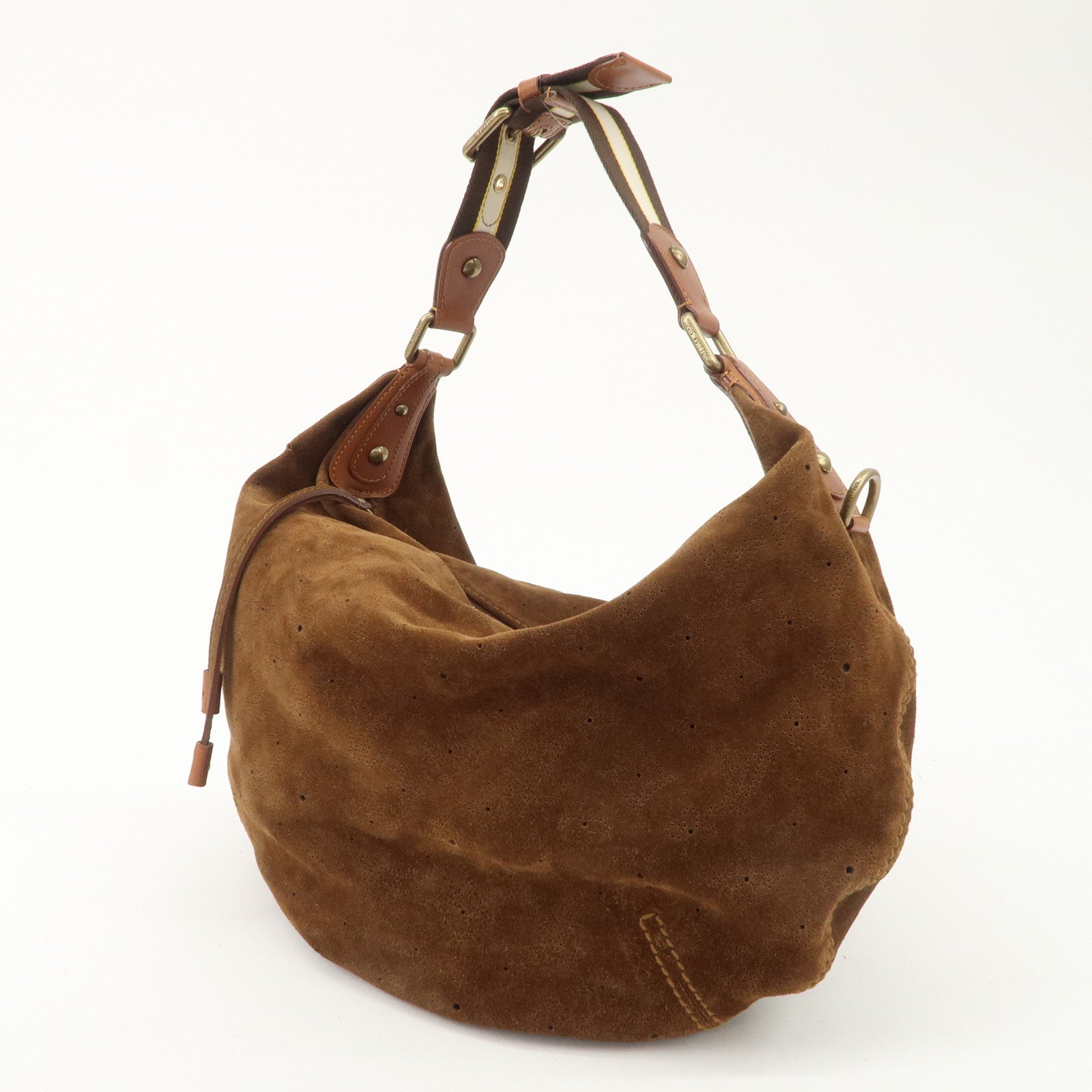 Louis Vuitton Monogram Suede Onata GM Shoulder Bag M95120 Used