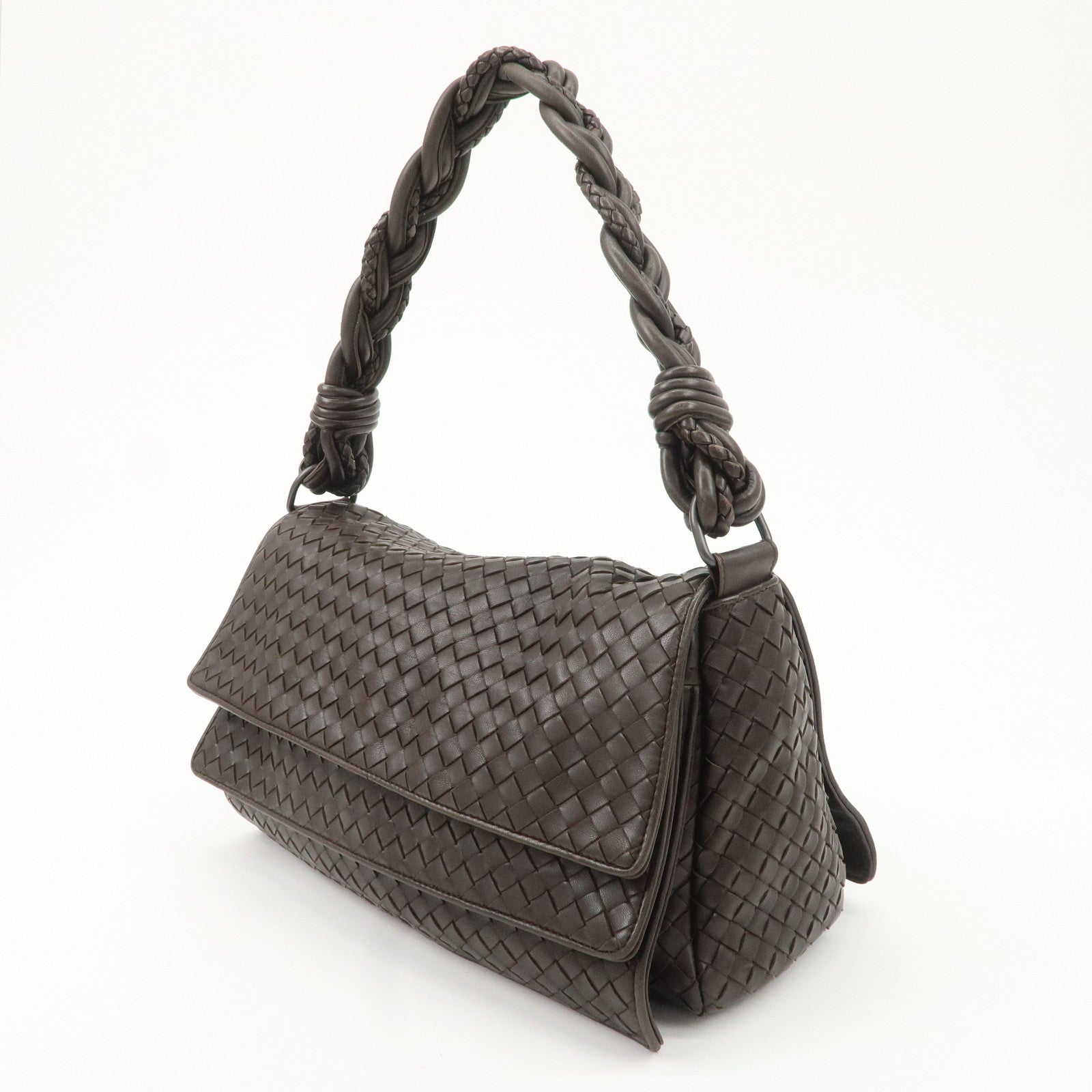 Bottega Veneta Intrecciato leather shoulder bag 145195 Used
