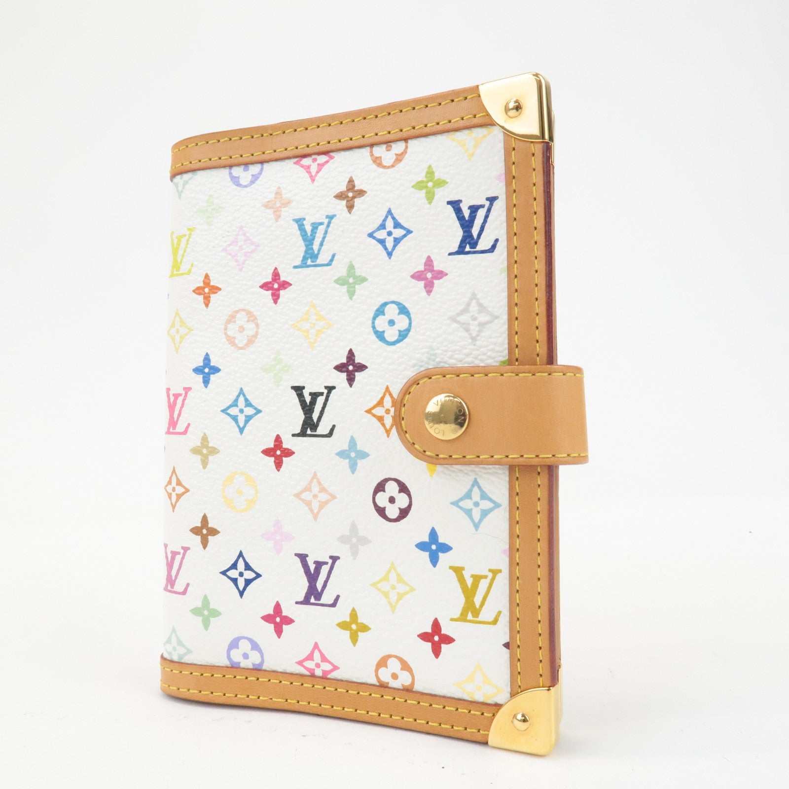 Louis Vuitton Monogram Multi Color Agenda PM Planner Cover R20896 Used
