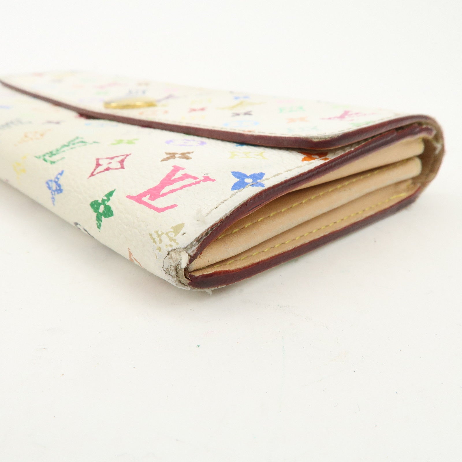 Louis Vuitton Monogram Set of 2 Multicolor Wallet M93745 M92984 Used