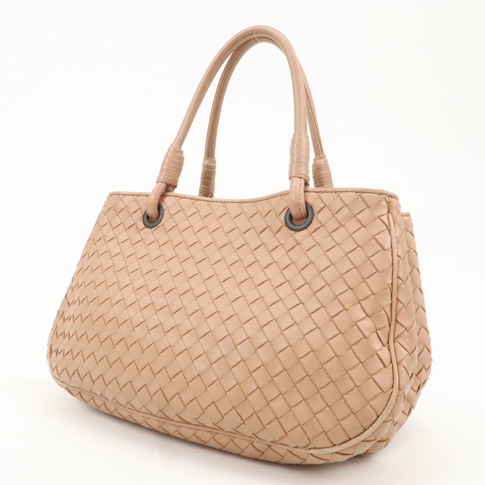 BOTTEGA VENTETA Intrecciato Leather Satchel Tote Bag 148323 Used