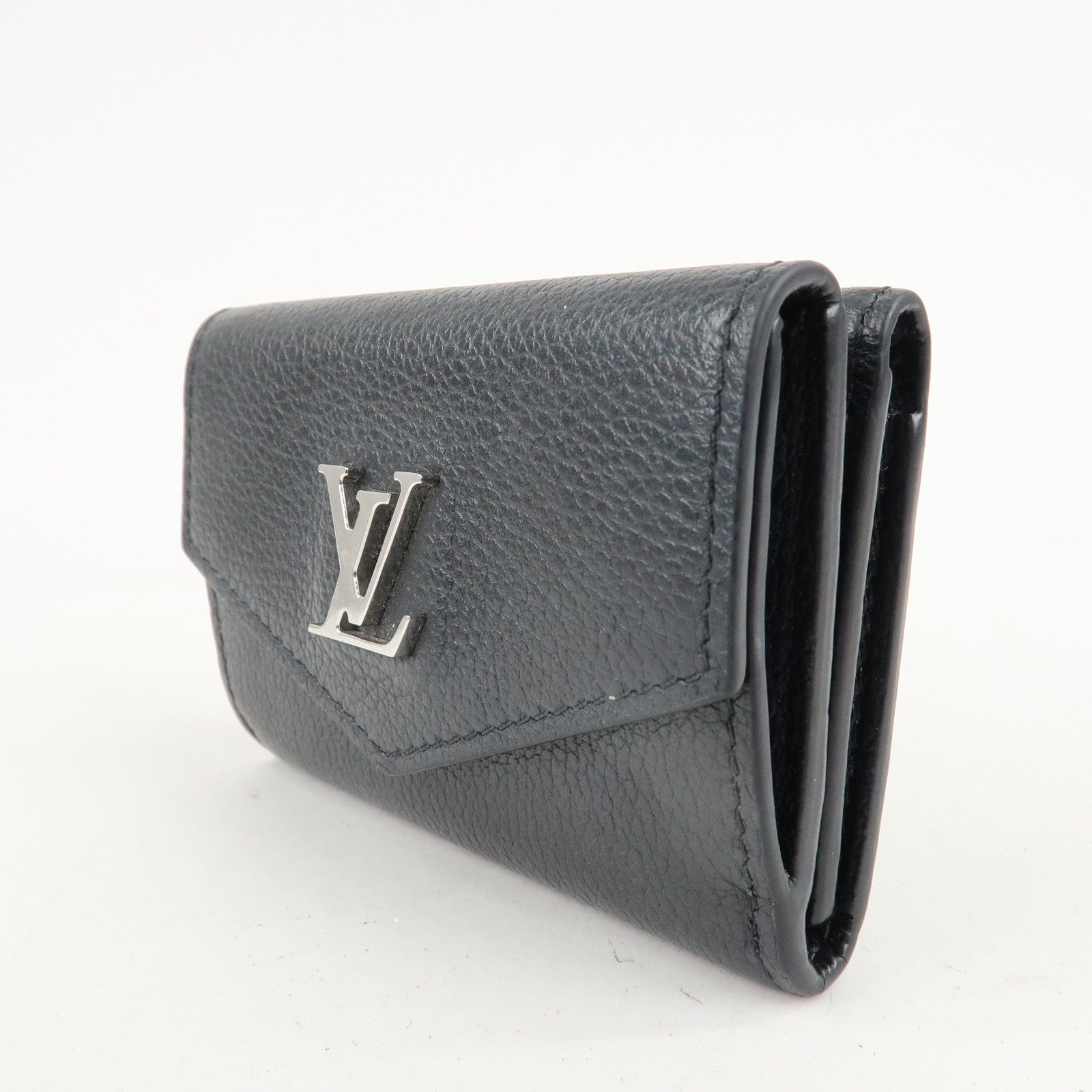 Louis Vuitton Lock Me Portefeuille Lock Mini Wallet Noir M63921 Used