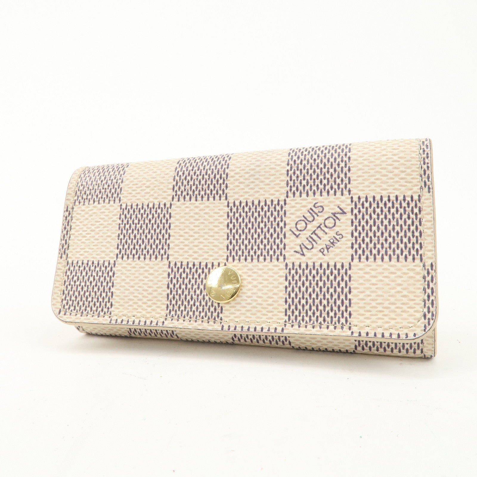 Louis Vuitton Damier Azur Multicle 4 Key Case N60386 Used