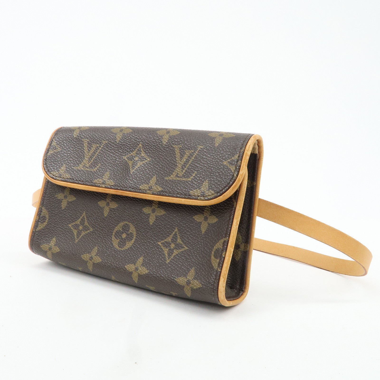 Louis Vuitton Monogram Pochette Florentine Waist Bag Belt S M51855 Used