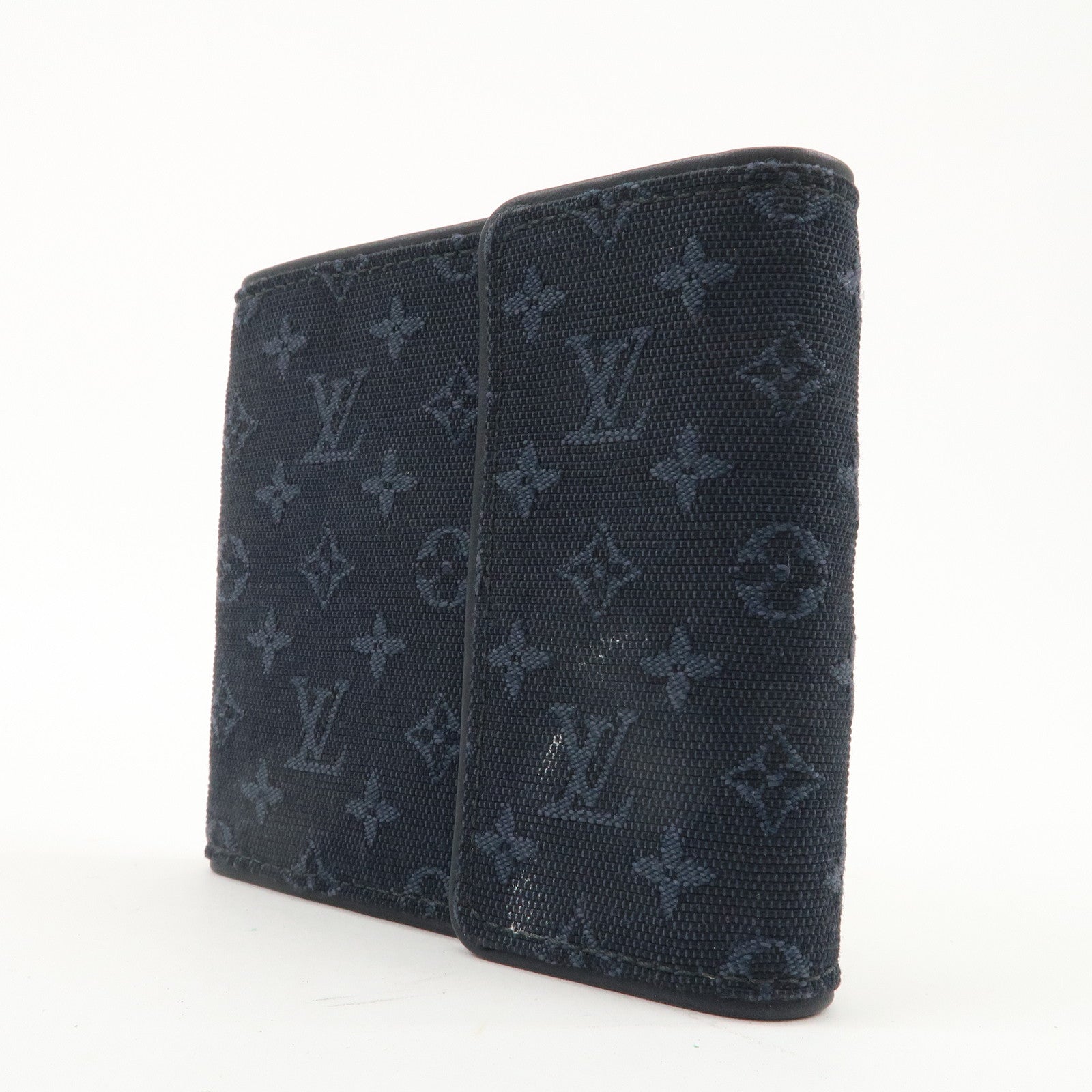 Louis Vuitton Monogram Mini Lin Porte Billet Carte Credit Monnaie Used
