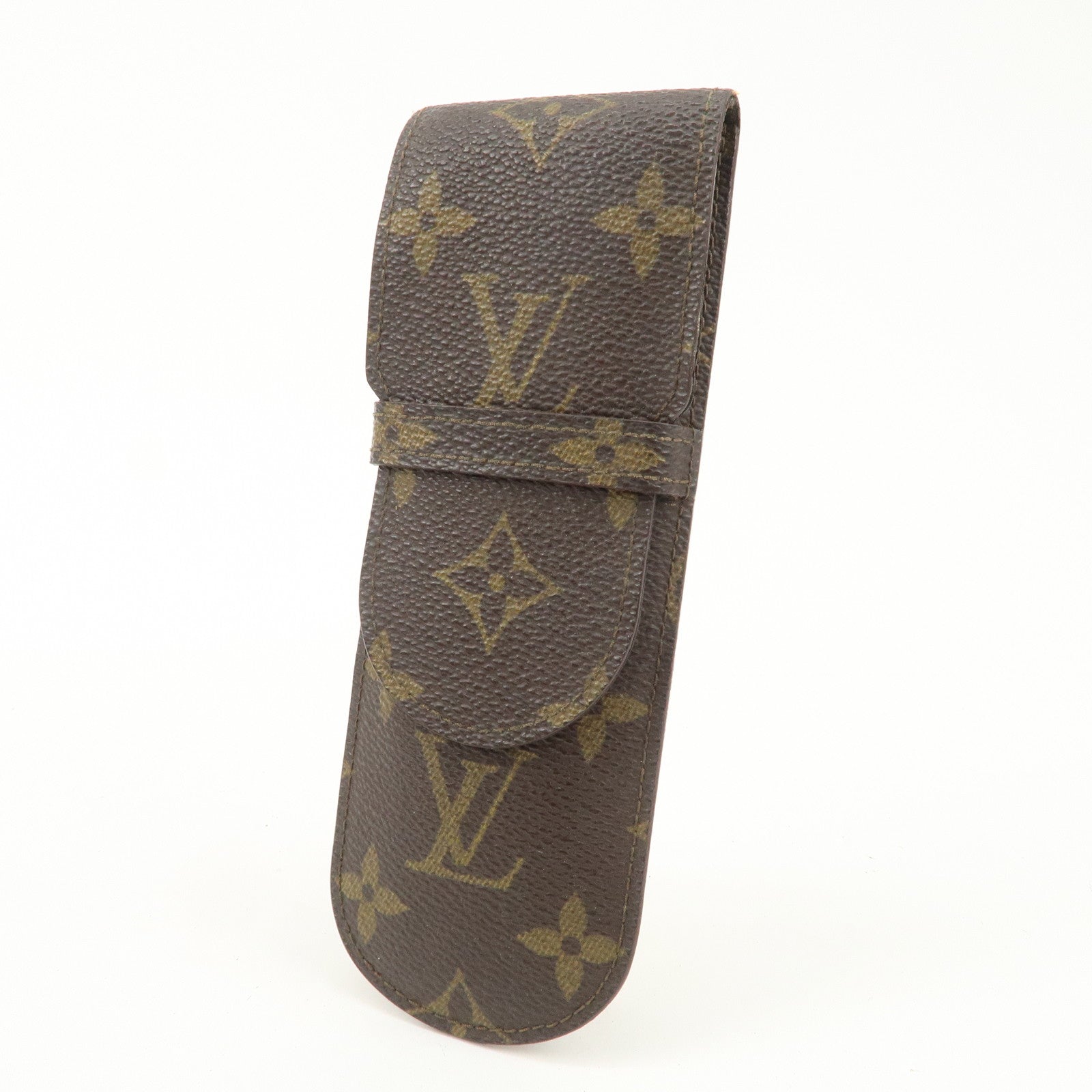Louis Vuitton Monogram Taiga Set of 3 Glasses Case M62990 M30364 Used