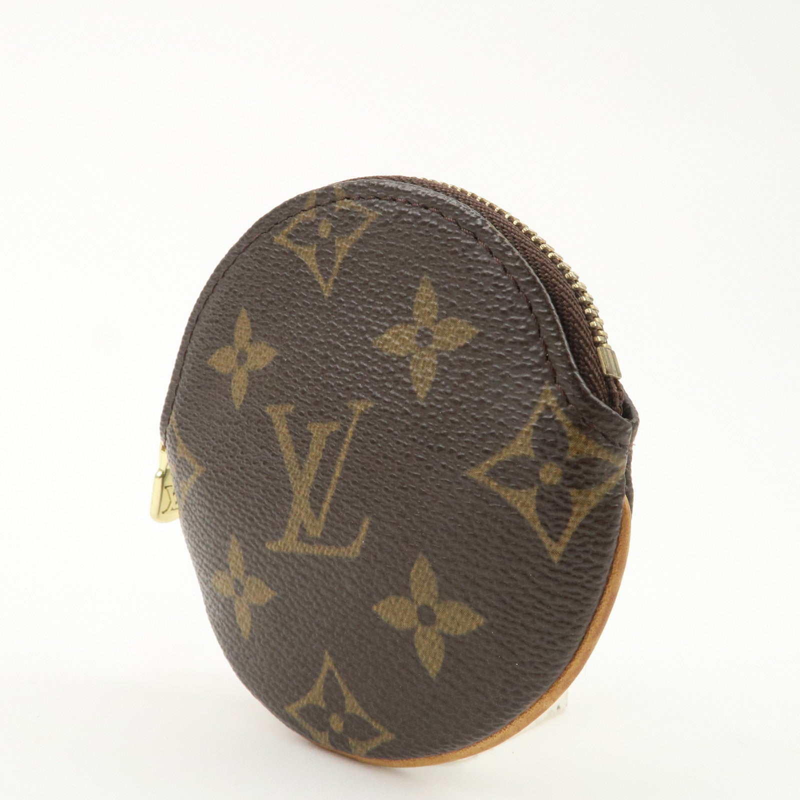 Louis Vuitton Monogram Porte Monnaie Rond Coin Case M61926 Used