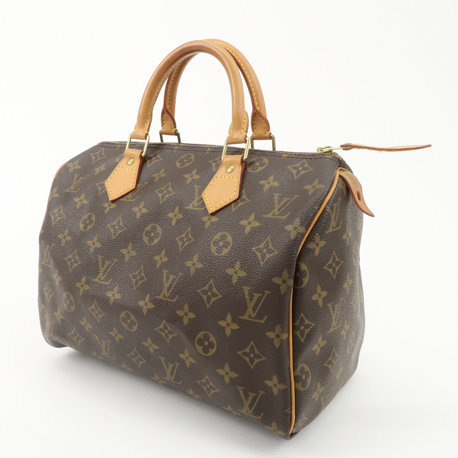 Louis Vuitton Monogram Speedy 30 Hand Bag Boston Bag M41108 Used