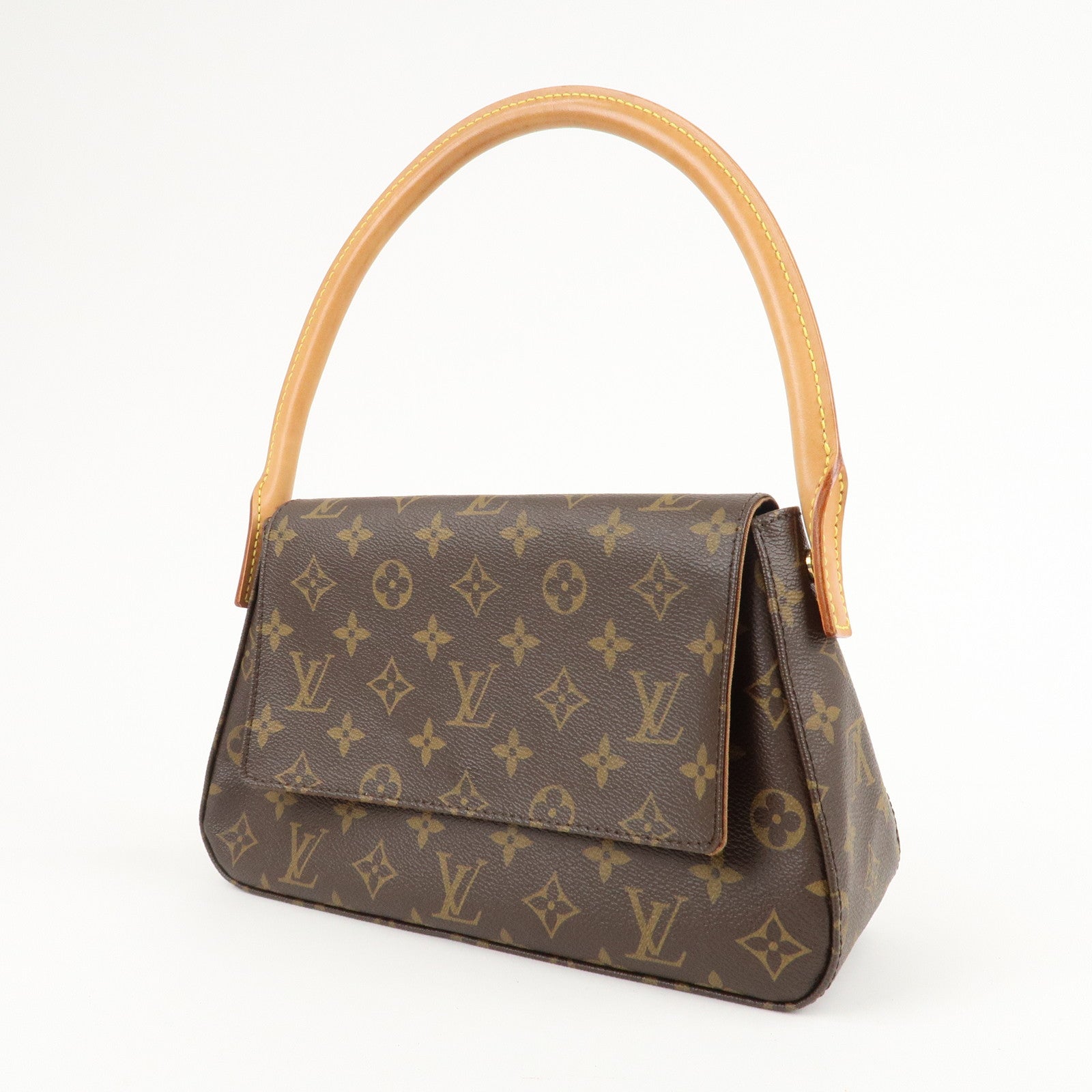 Louis Vuitton Monogram Mini Looping Shoulder Bag Hand Bag M51147 Used