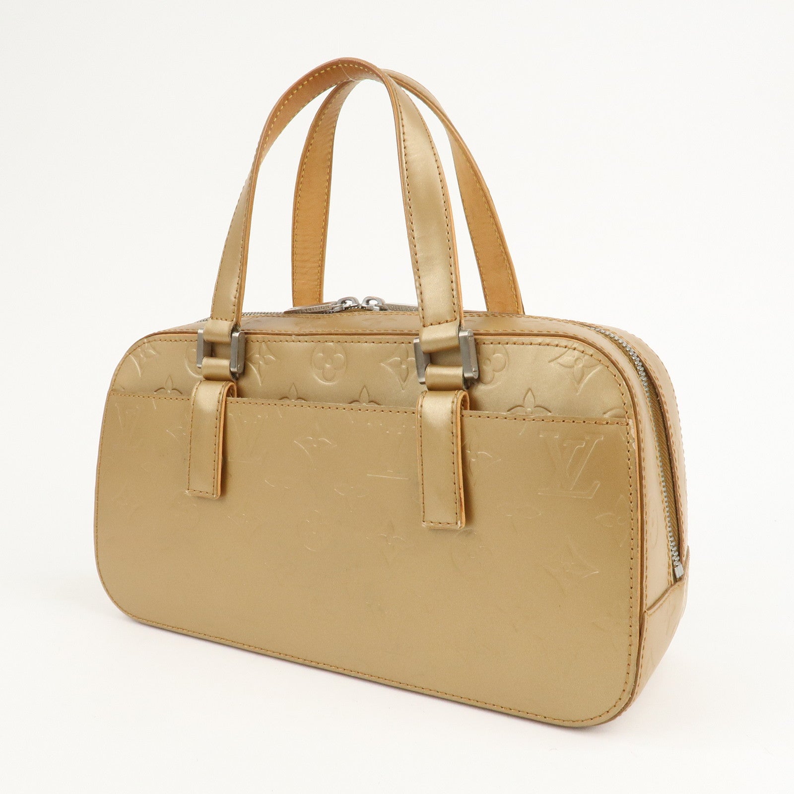 Louis Vuitton Monogram Matte Shelton Hand Bag Ambre M55177 Used