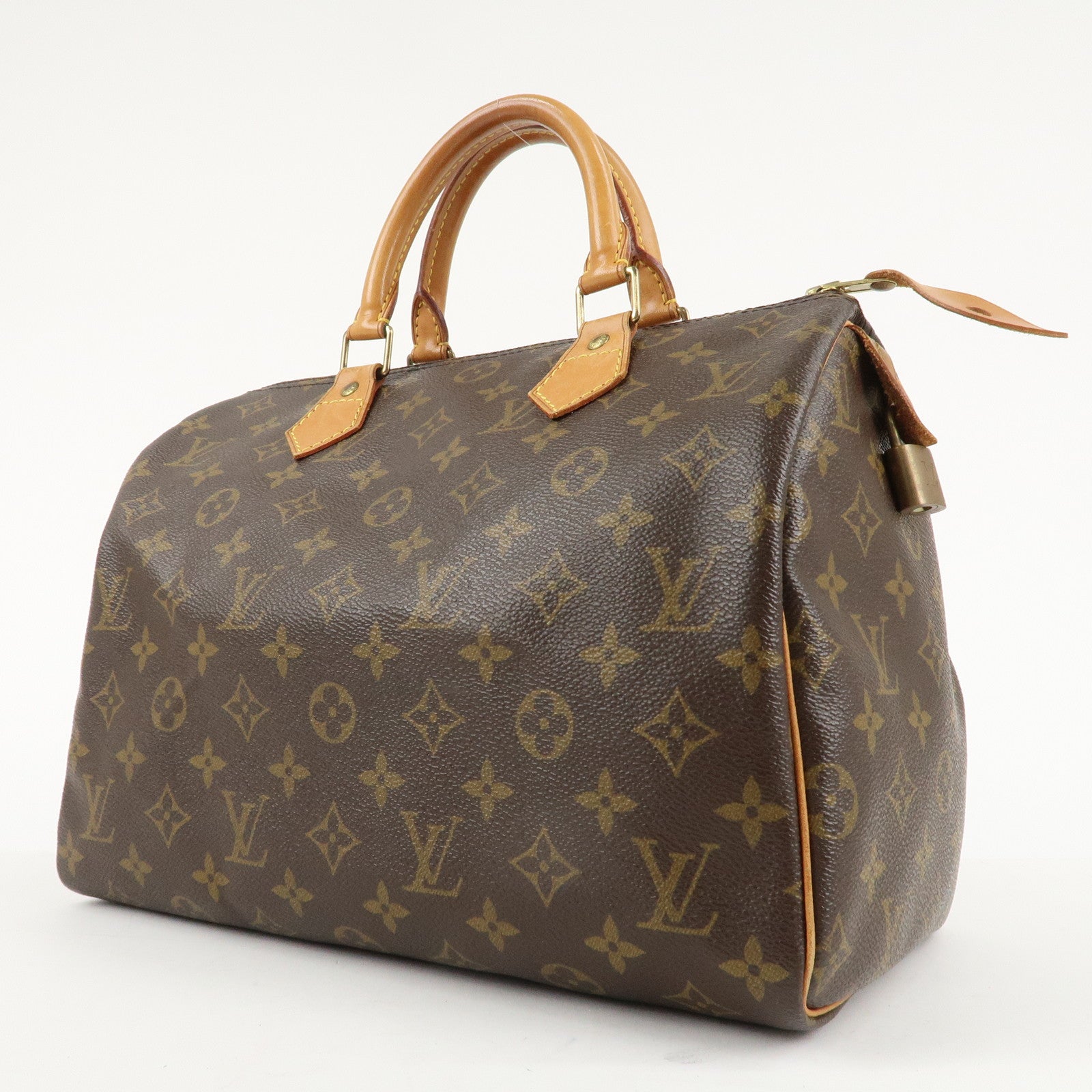 Louis Vuitton Monogram Speedy 30 Hand Bag Boston Bag M41526 Used