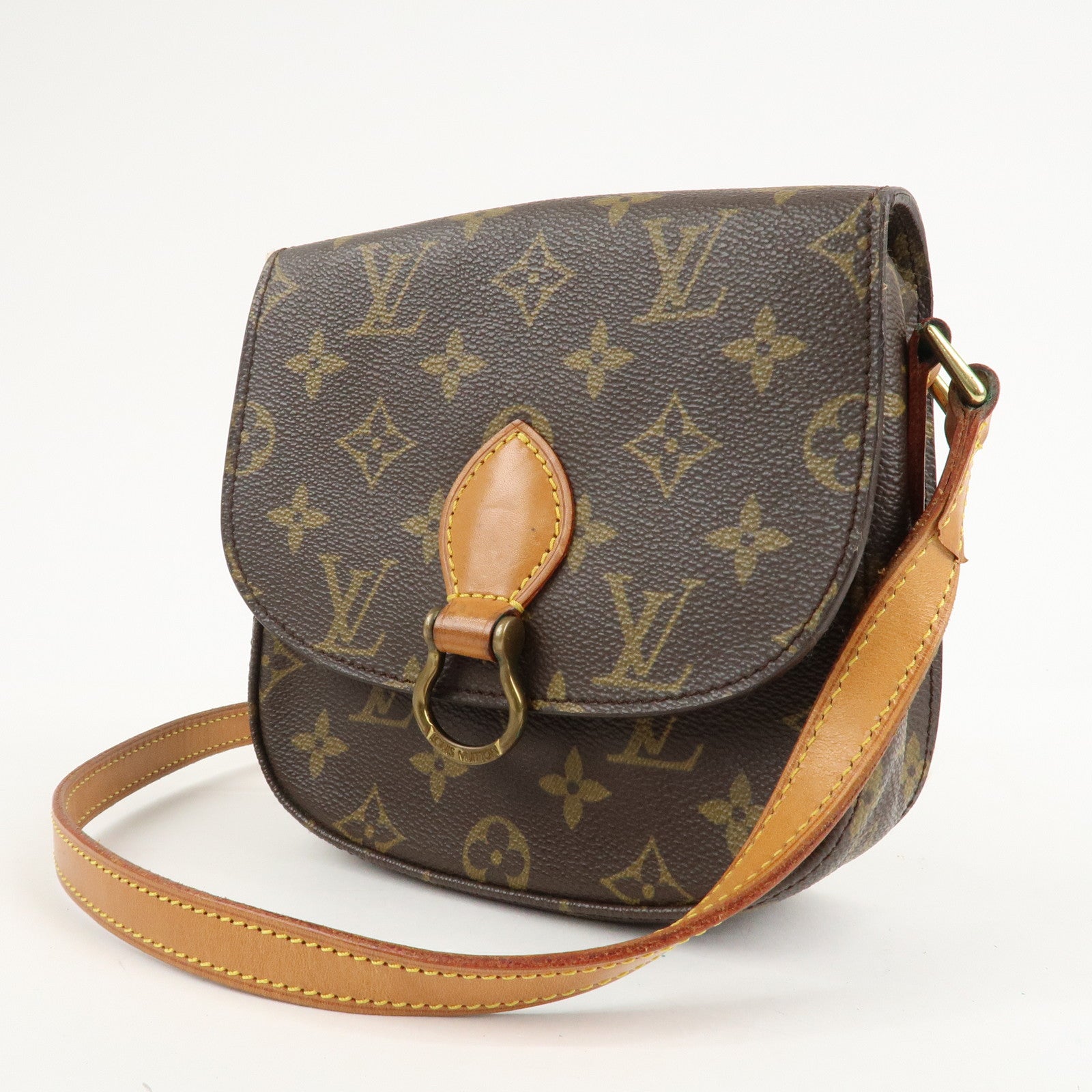 Louis Vuitton Monogram Mini Saint Cloud Shoulder Bag M51244 Used