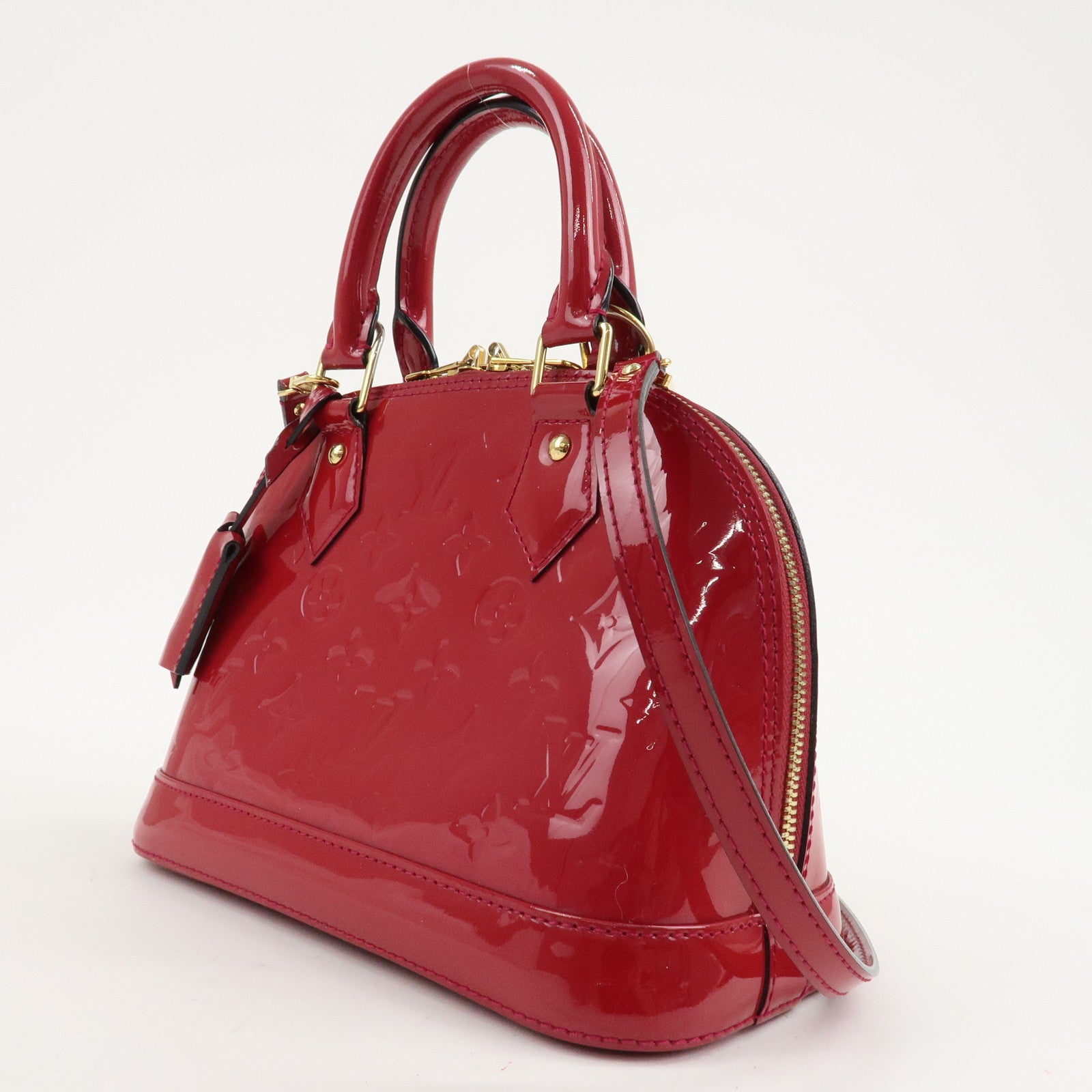 Louis Vuitton Monogram Vernis Alma BB 2Way Bag Rose Indien M91771 Used