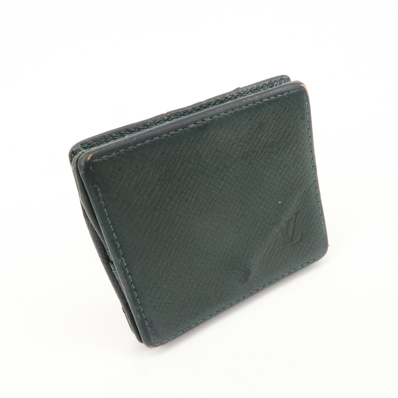 Louis Vuitton Set of 2 Taiga Coin Case Sepia Epicea M30374 M30384 Used