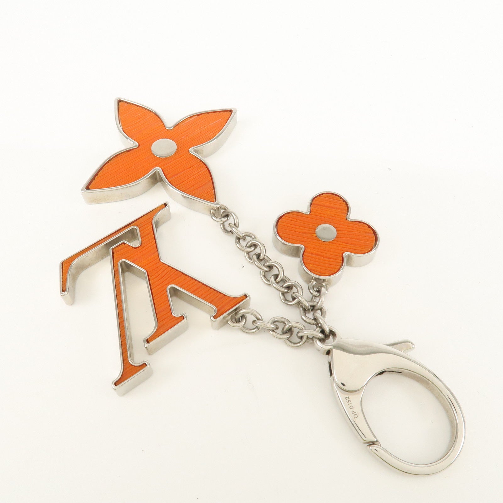Louis Vuitton Bijoux Sac Fleur de Monogram Orange Silver M66468 Used