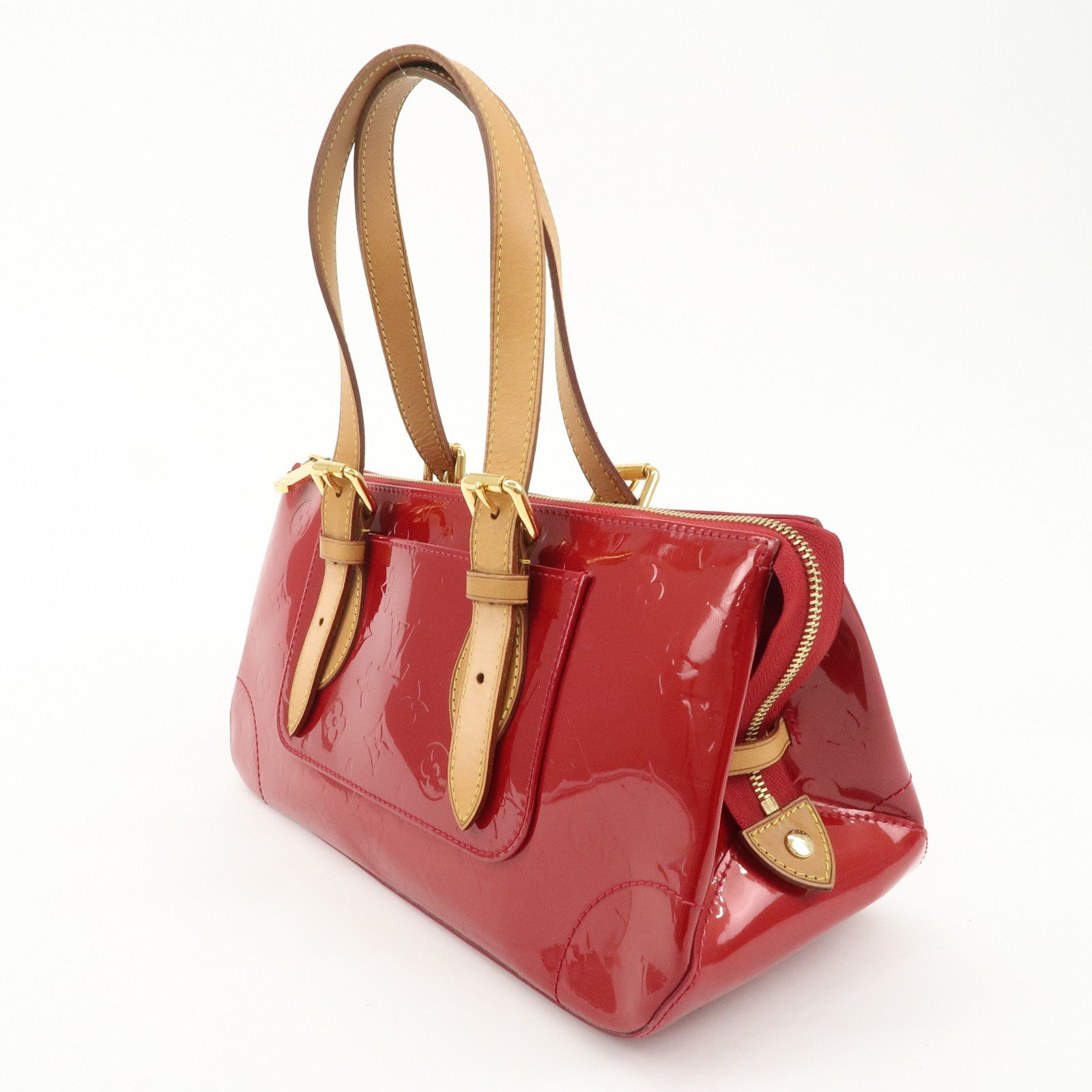 Louis Vuitton Vernis Rosewood Avenue Hand Bag Pomme D'Amour M93507 Used