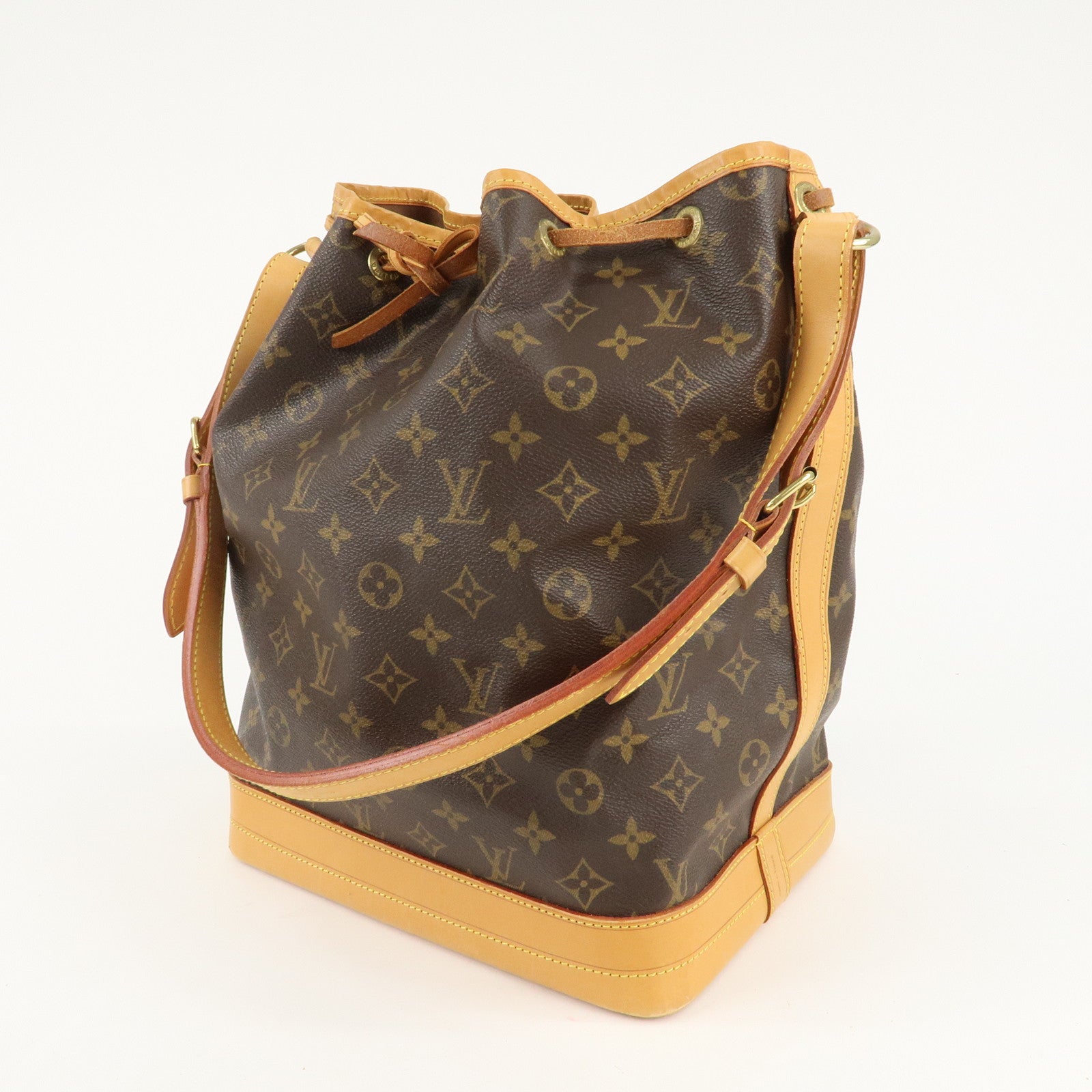 Louis Vuitton Monogram Noe Shoulder Bag Hand Bag Brown M42224 Used