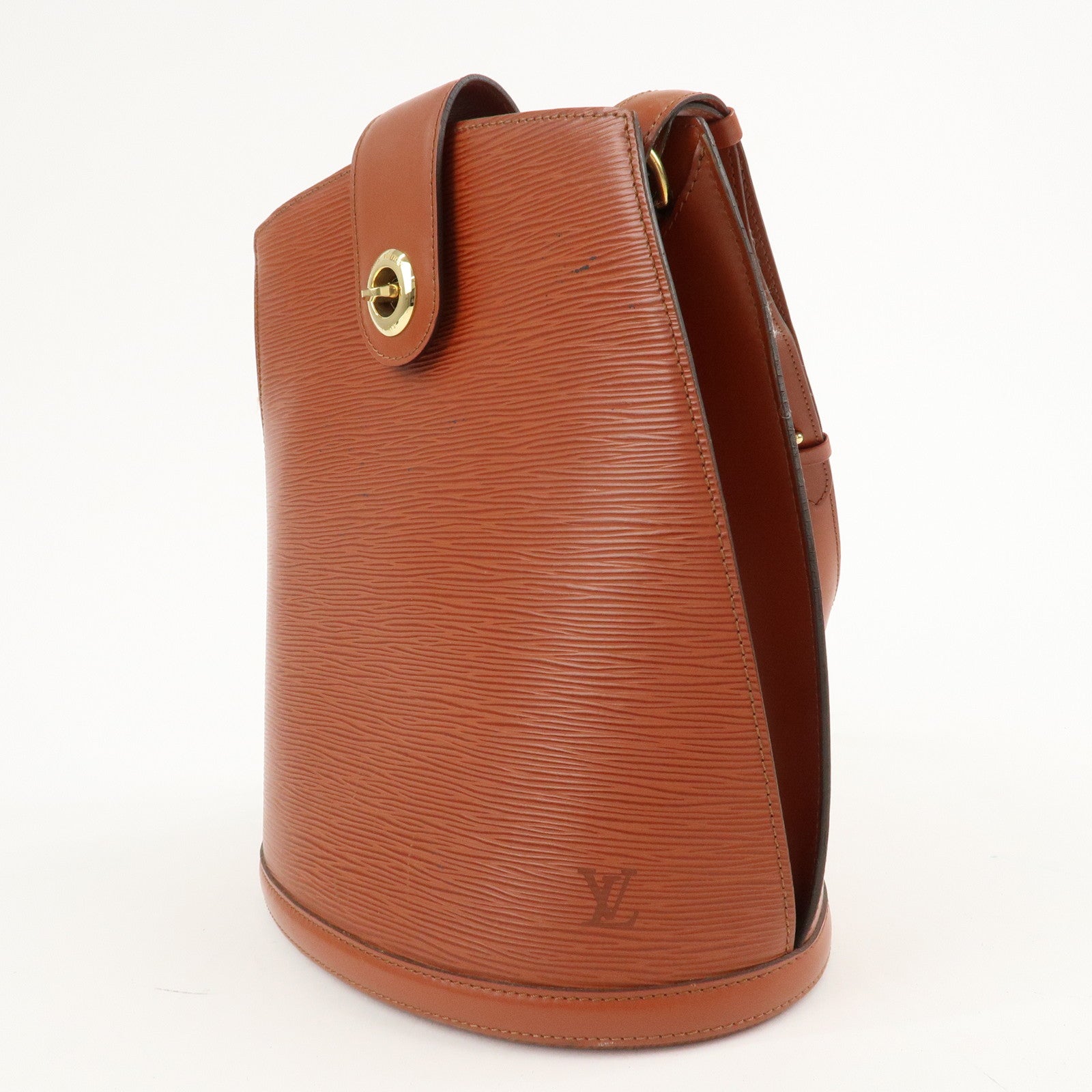Louis Vuitton Epi Cluny Shoulder Bag Kenya Brown M52253 Used