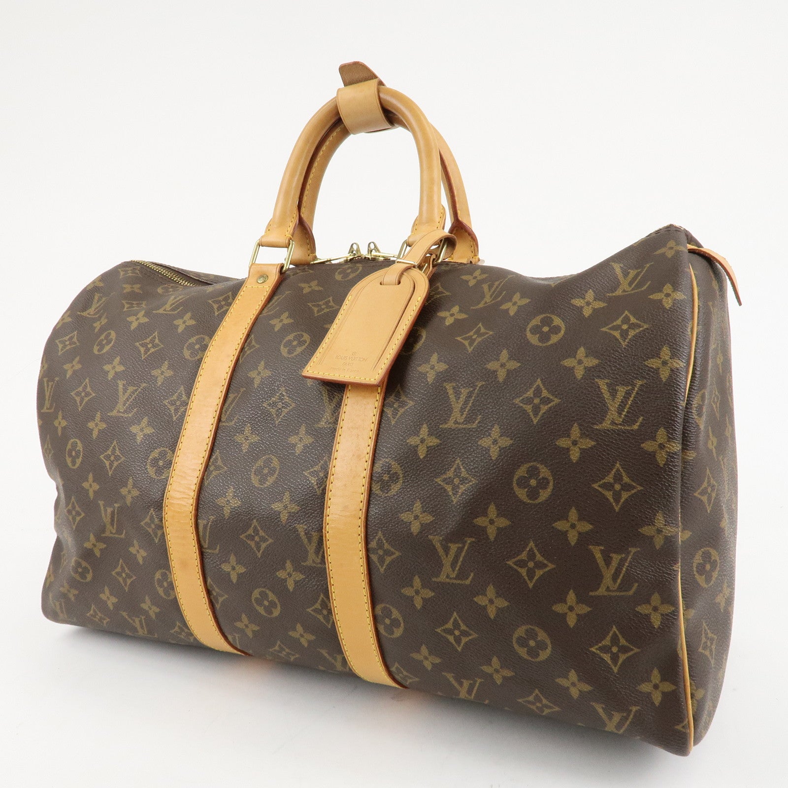 Louis Vuitton Monogram Keep All 45 Boston Bag M41428 Used