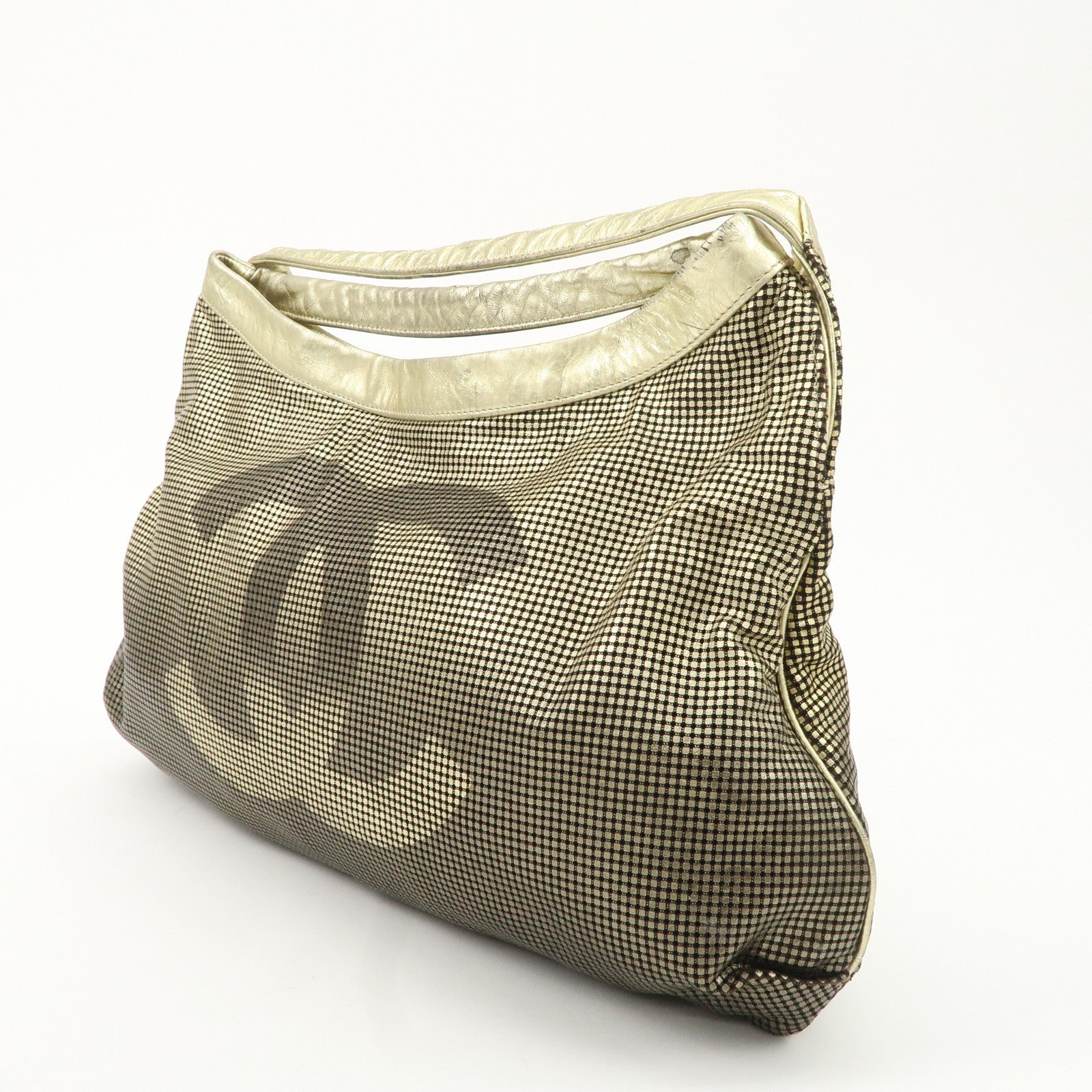 CHANEL COCO Mark Leather Big Gradation Shoulder Bag Used