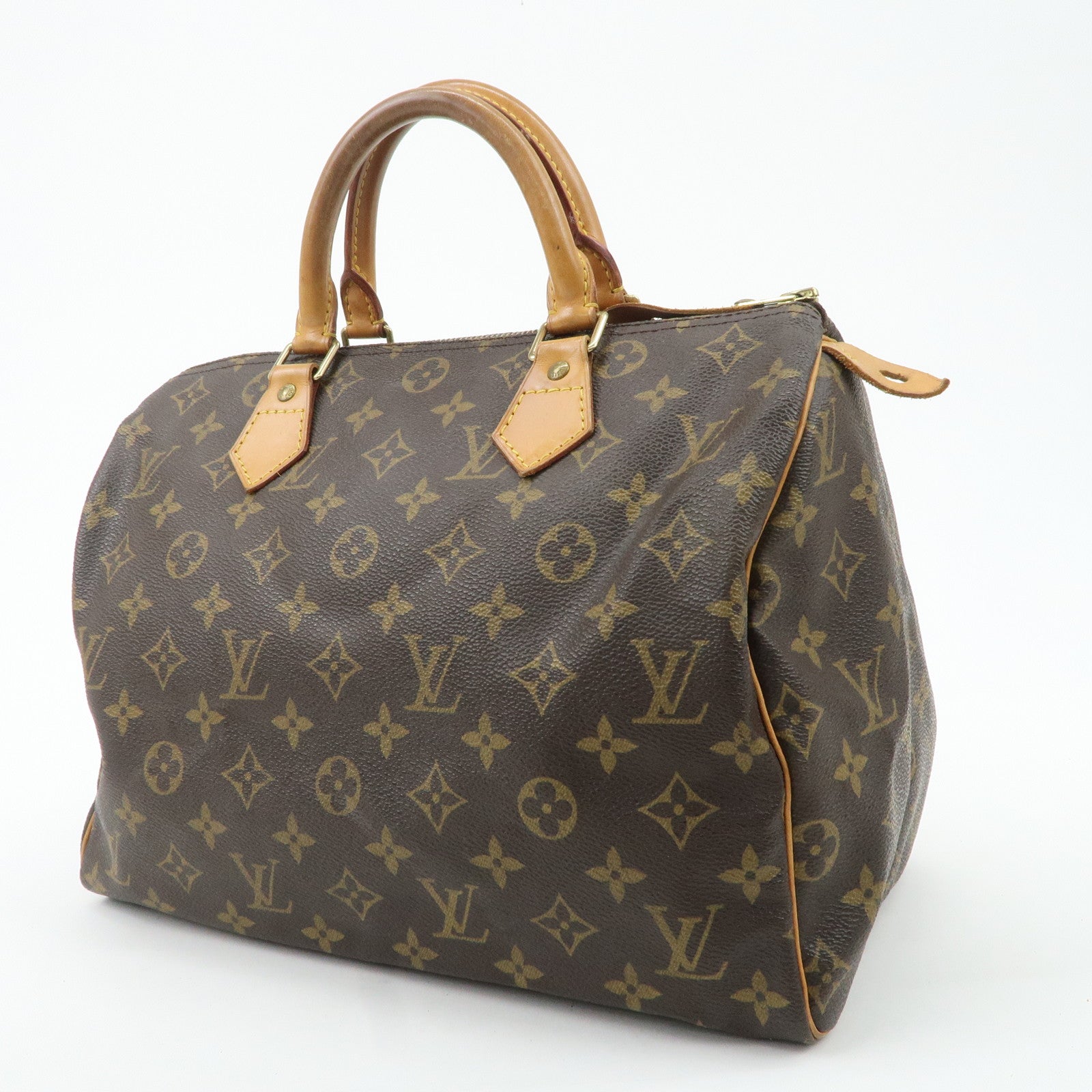 Louis Vuitton Monogram Speedy 30 Hand Bag Boston Bag M41526 Used