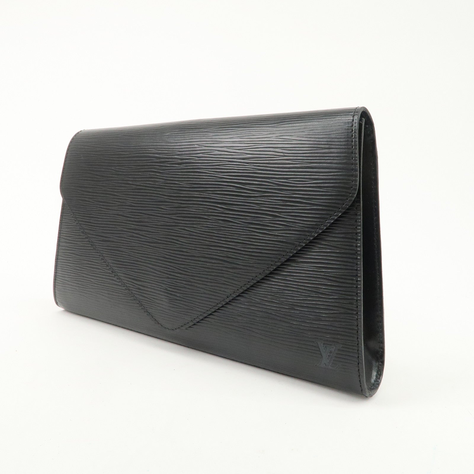 Louis Vuitton Epi Arts Deco Clutch Bag Purse Noir M52632 Used