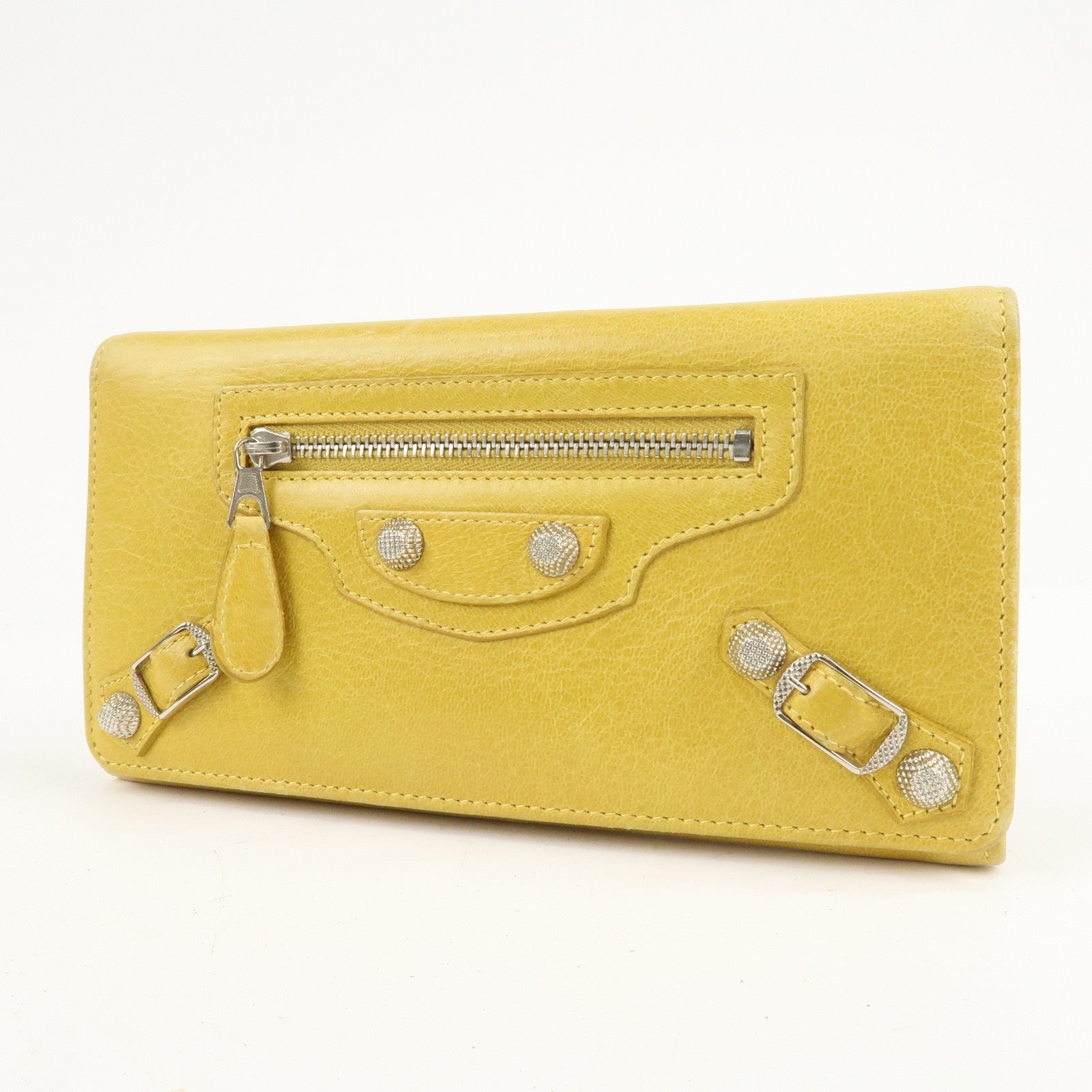 BALENCIAGA Giant Set of 2 Long Wallet 233599 253054 Used