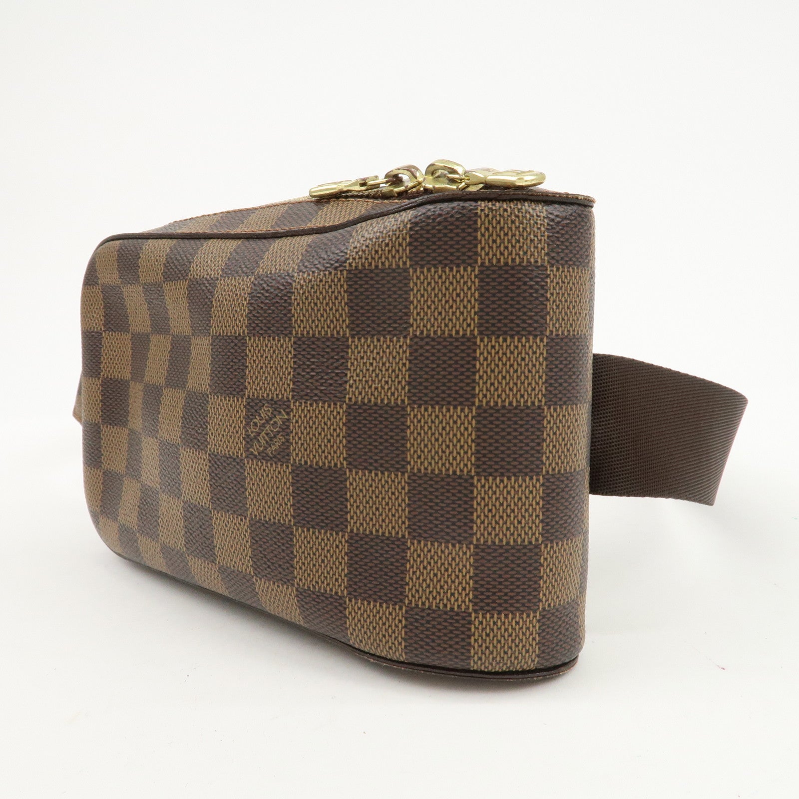Louis Vuitton Damier Ebene Geronimos Body Waist Bag Brown N51994 Used