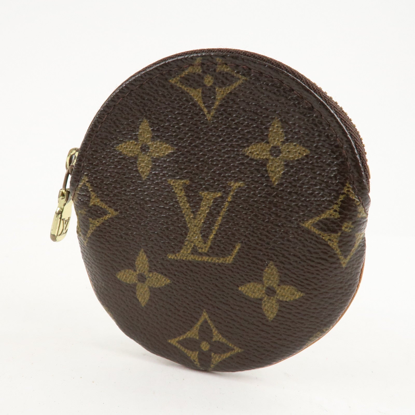 Set of2 Louis Vuitton Monogram Porte Monnaie Rond Coin Case M61926 Used