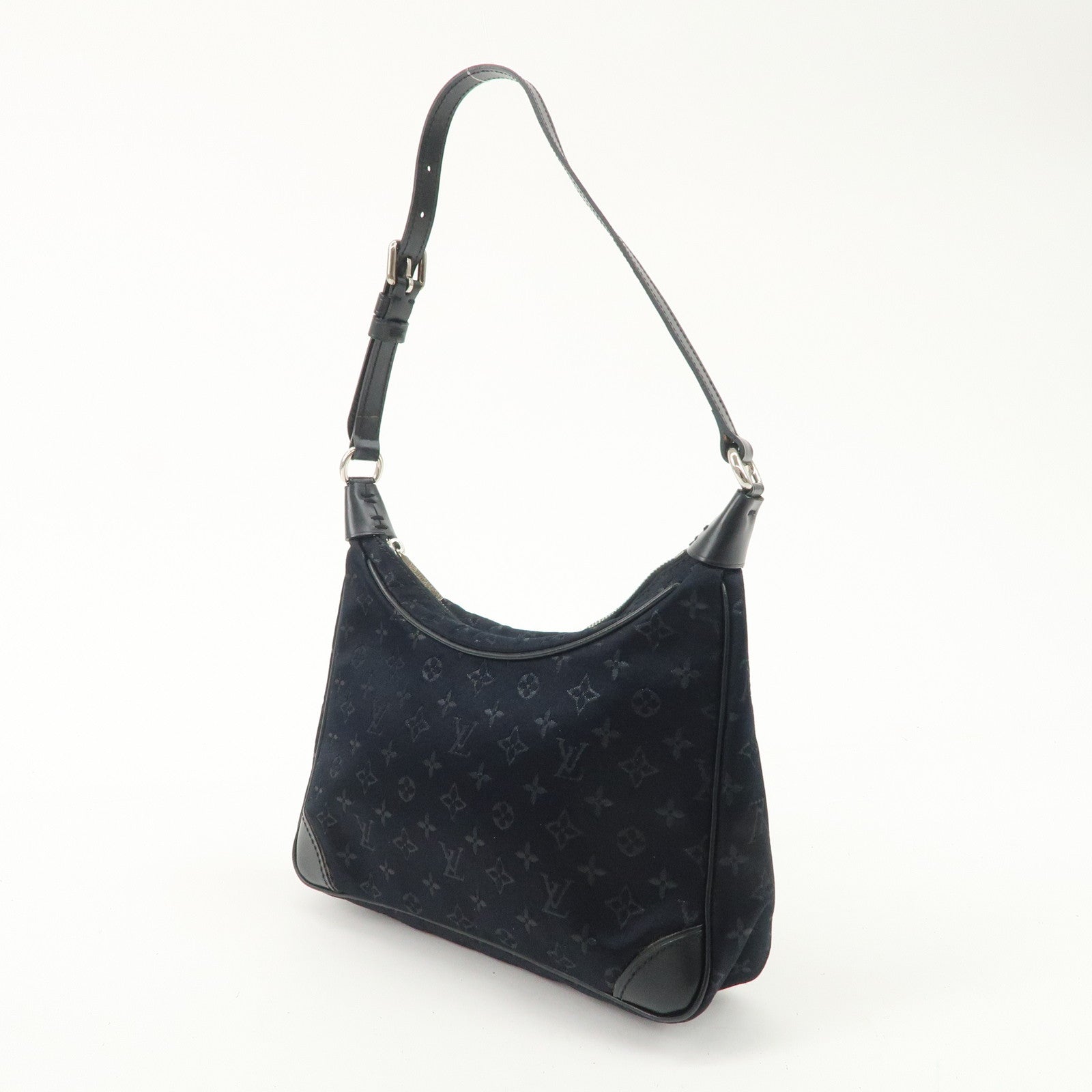 Louis Vuitton Monogram Satin Little Boulogne Hand Bag M92142 Used