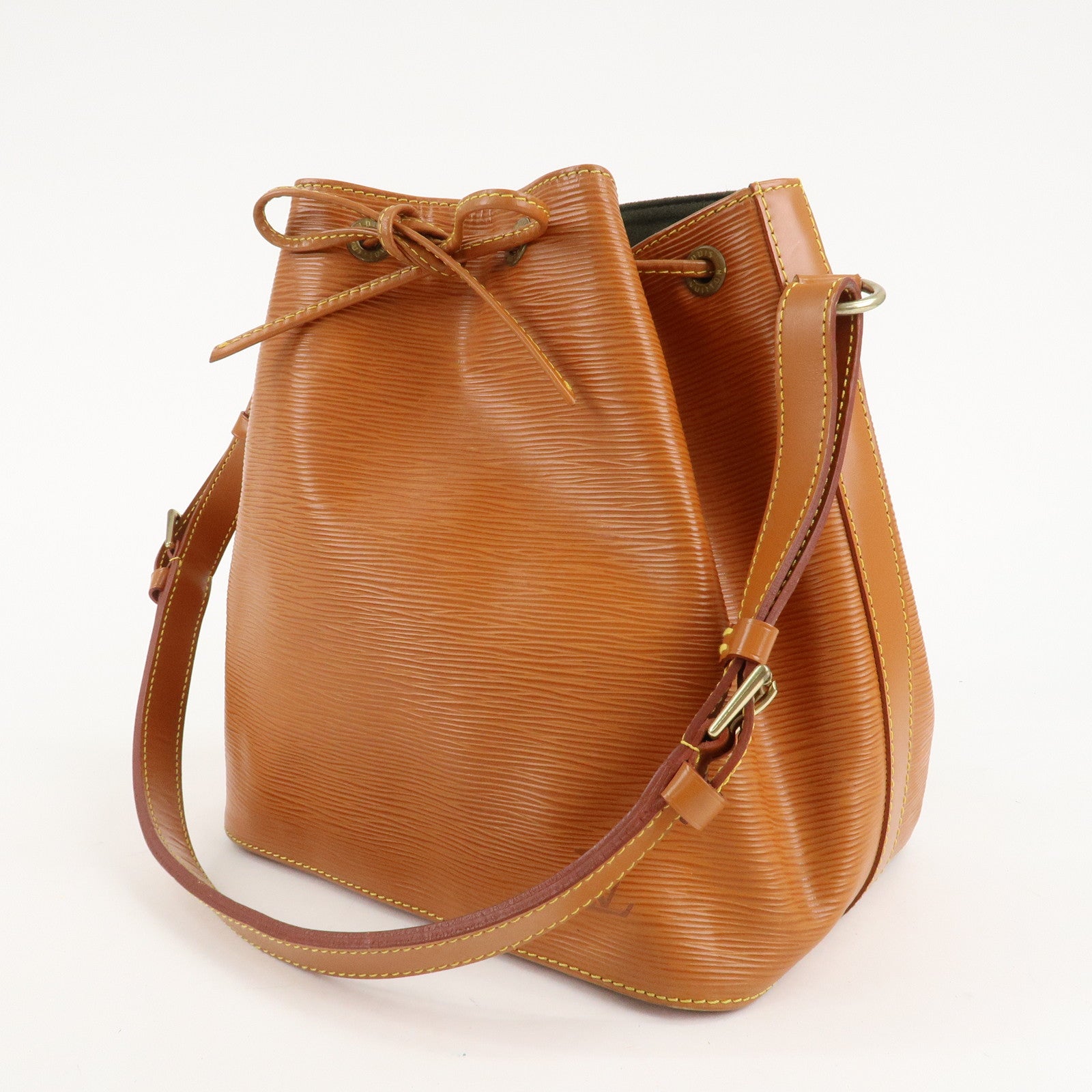 Louis Vuitton Epi Petit Noe Shoulder Bag Zipang Gold M44108 Used