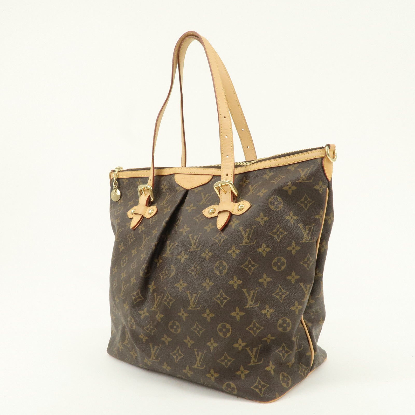 Louis Vuitton Monogram Palermo GM 2Way Hand Bag Brown M40146 Used