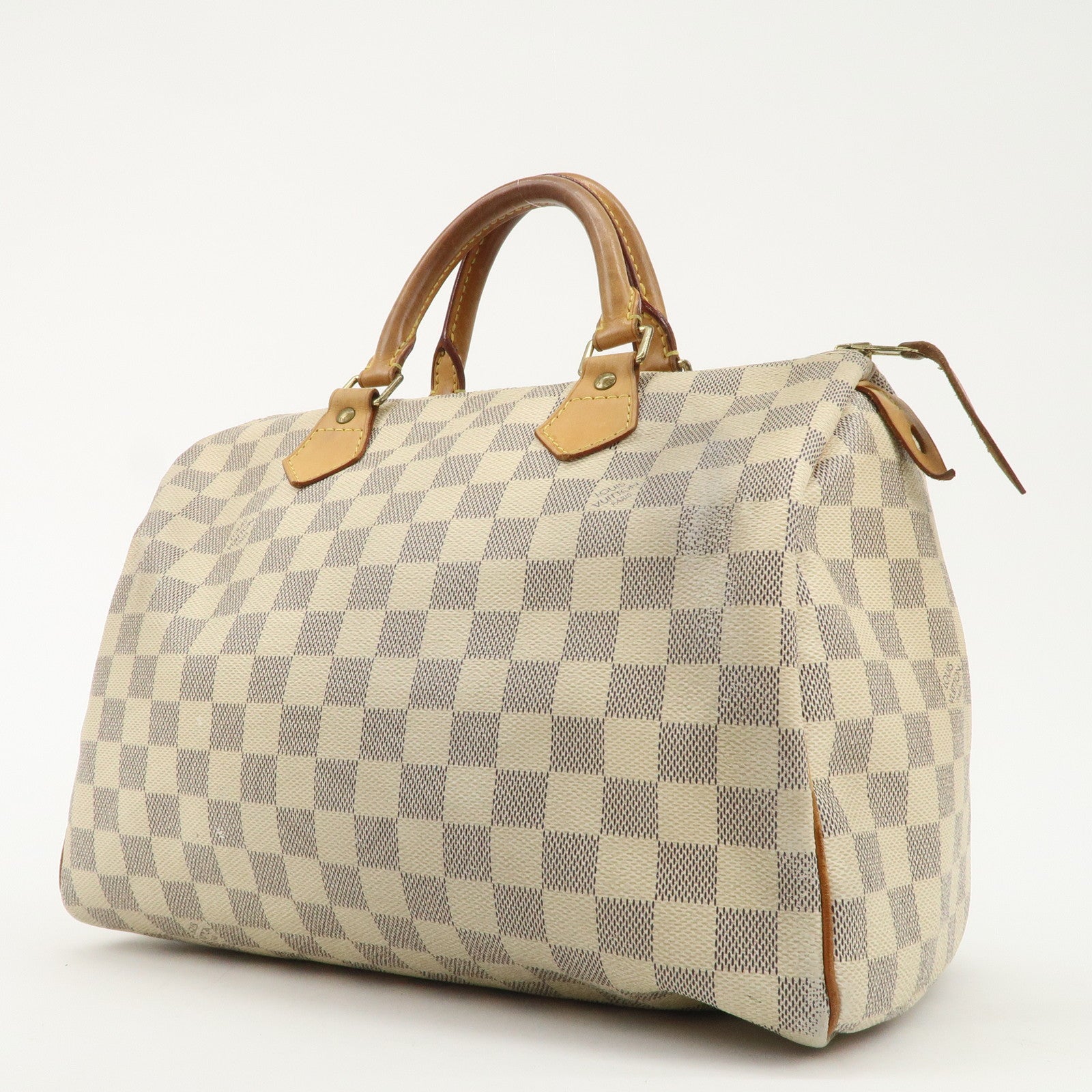 Louis Vuitton Damier Azur Speedy 30 Hand Bag Boston Bag N41533 Used
