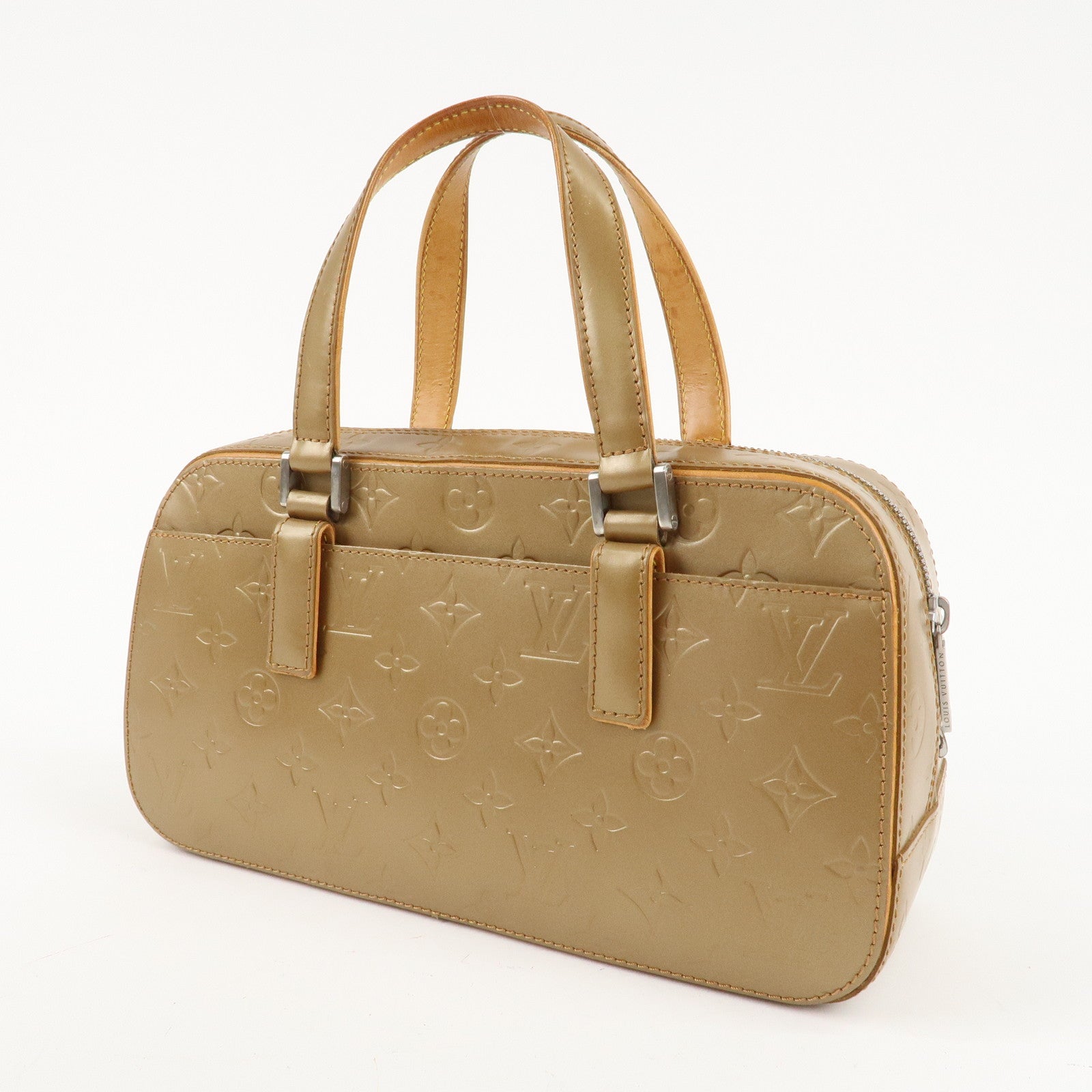 Louis Vuitton Monogram Matte Shelton Hand Bag Ambre M55177 Used