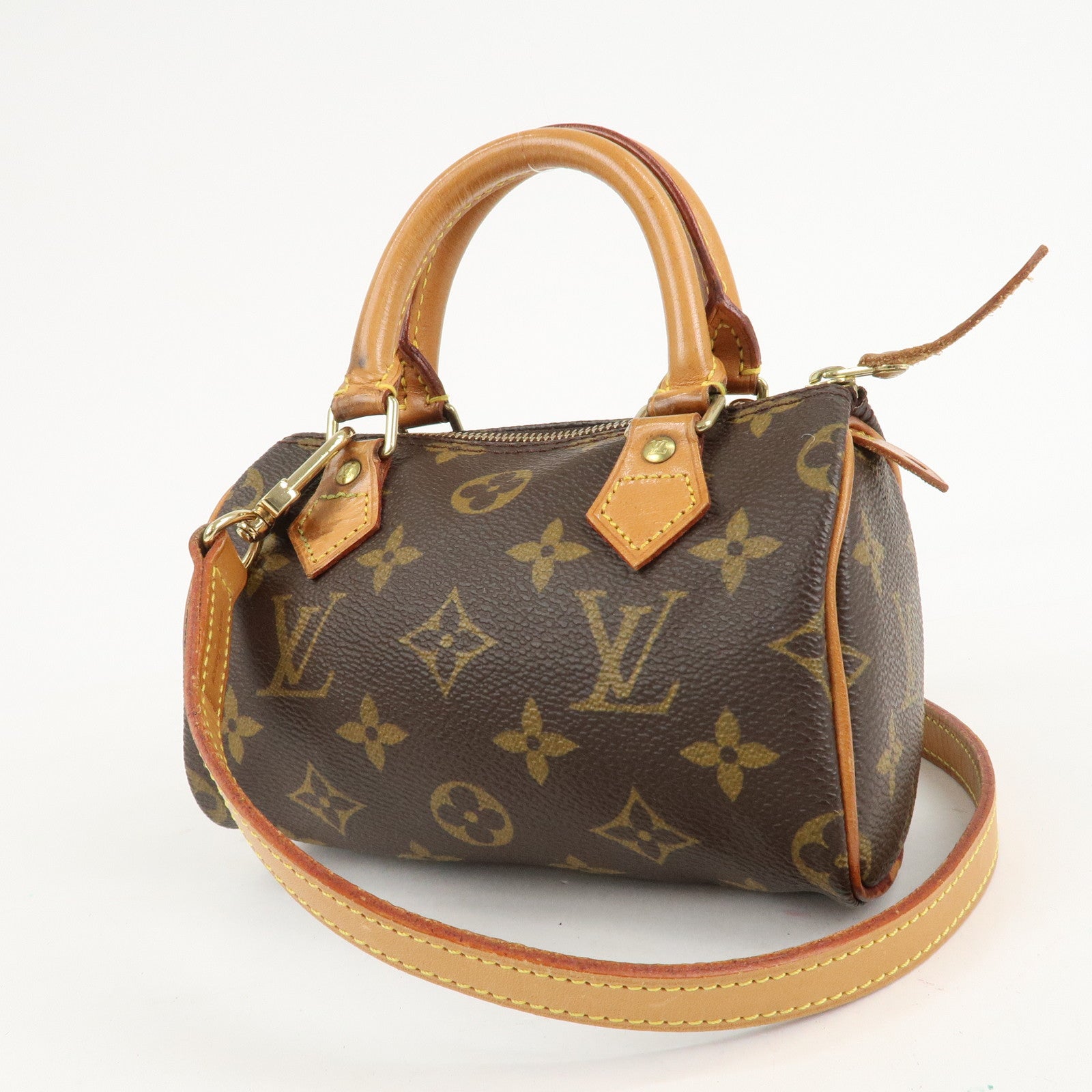 Louis Vuitton Monogram Mini Speedy & Strap M41534 J75010 Used