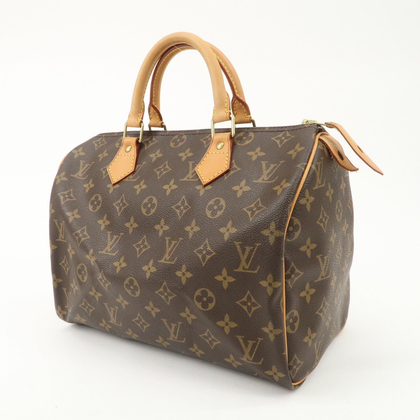 Louis Vuitton Monogram Speedy 30 Hand Bag Boston Bag M41108 Used