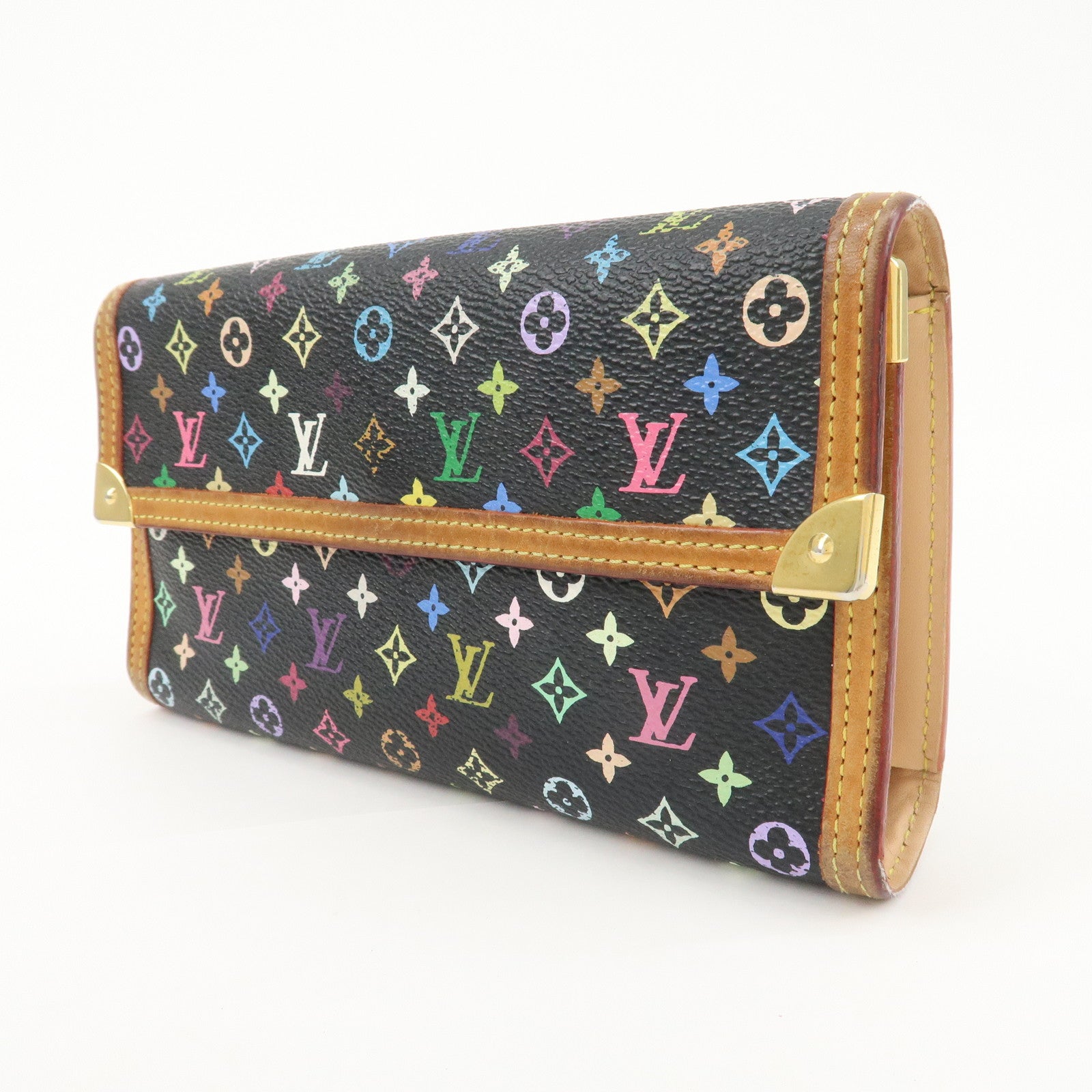 Louis Vuitton Multicolor Porte Trezor International Wallet M92658 Used
