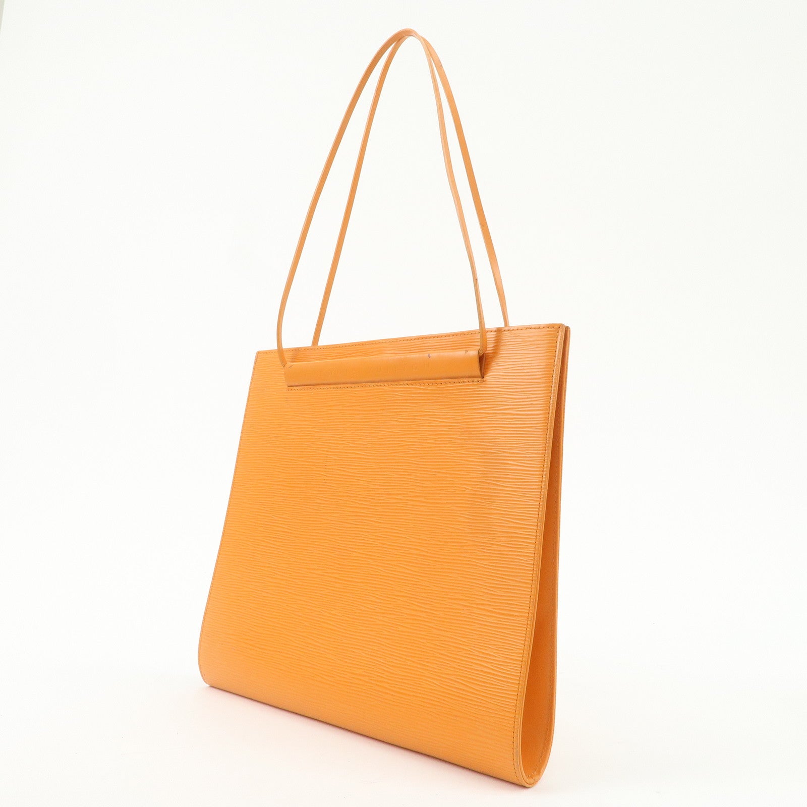 Louis Vuitton Epi SaintTropez Hand Bag Mandarin Orange M5246H Used