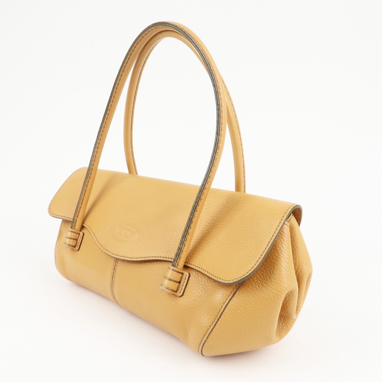 TOD’S Leather One-shoulder Bag Shoulder Bag Hand Bag Brown Used