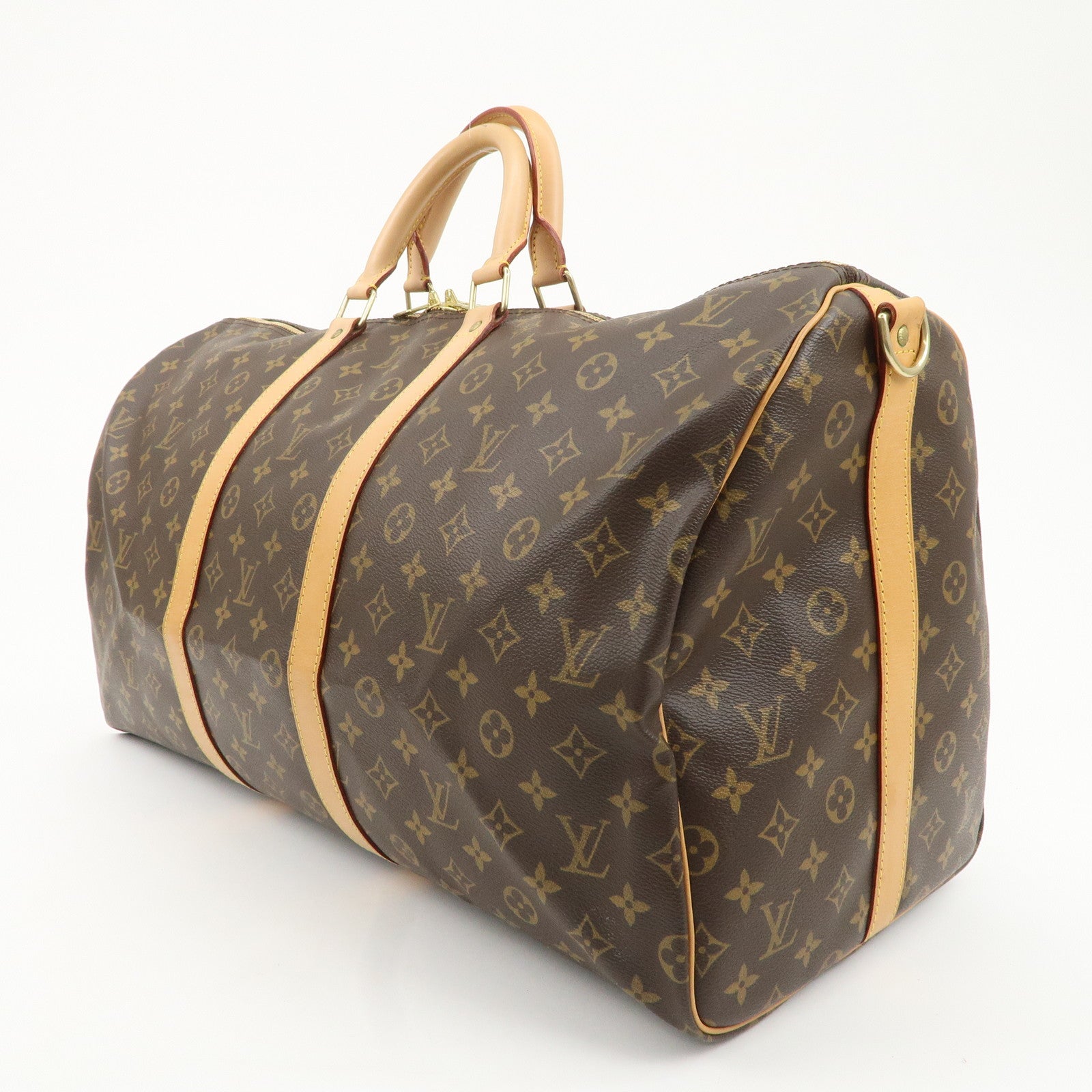 Louis Vuitton Monogram Keep All Bandouliere 55 Boston Bag M41414 Used